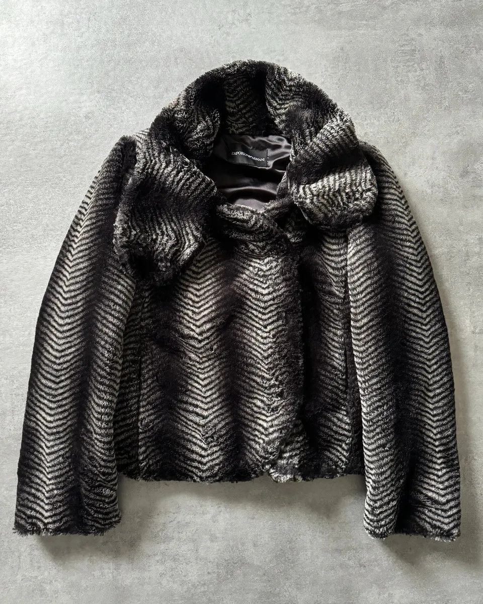 ジャケット EMPORIO ARMANI Women Jackets EW000837AF12516UC001 BLACK VTG 80s..EMPORIO ARMANI..LEATHER..CROPPED..BLACK..MOTORCYCLE