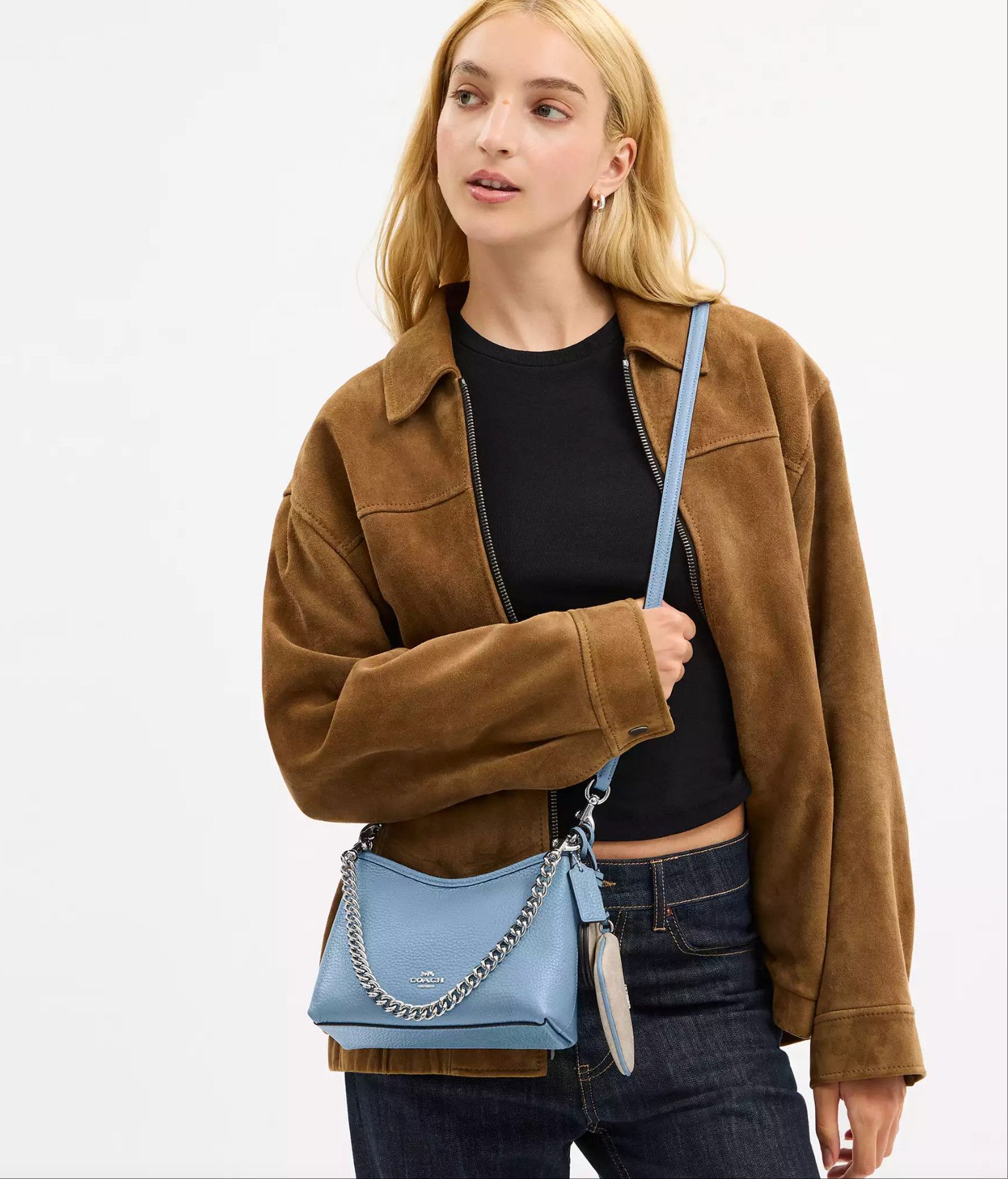 Coach Laurel Small Shoulder Bag With Mirror Charm And Pouch CBI06 Size ONE SIZE - 2 Thumbnail