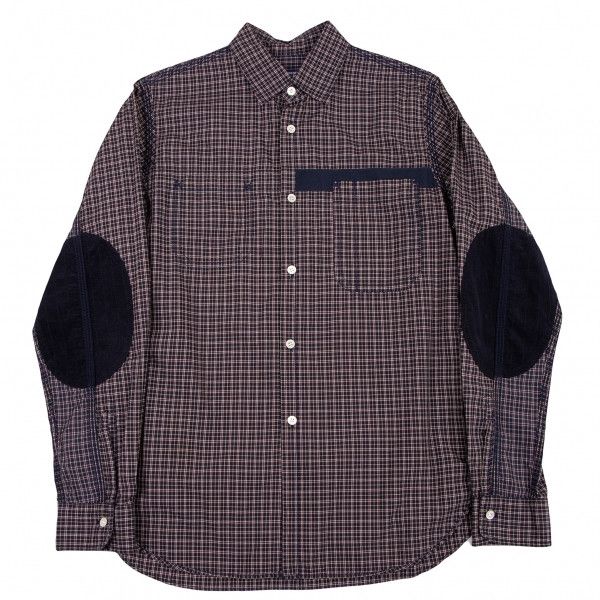 Junya Watanabe Shirt Triple-stitched checkered elbow patch Multicolor Size US S / EU 44-46 / 1 - 1 Thumbnail