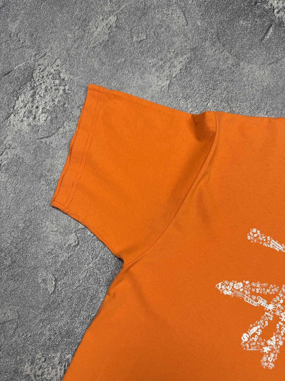 Stussy Vintage Stussy Big Logo Y2K Orange Sk8 T-Shirt Tee Size US XL / EU 56 / 4 - 6 Thumbnail