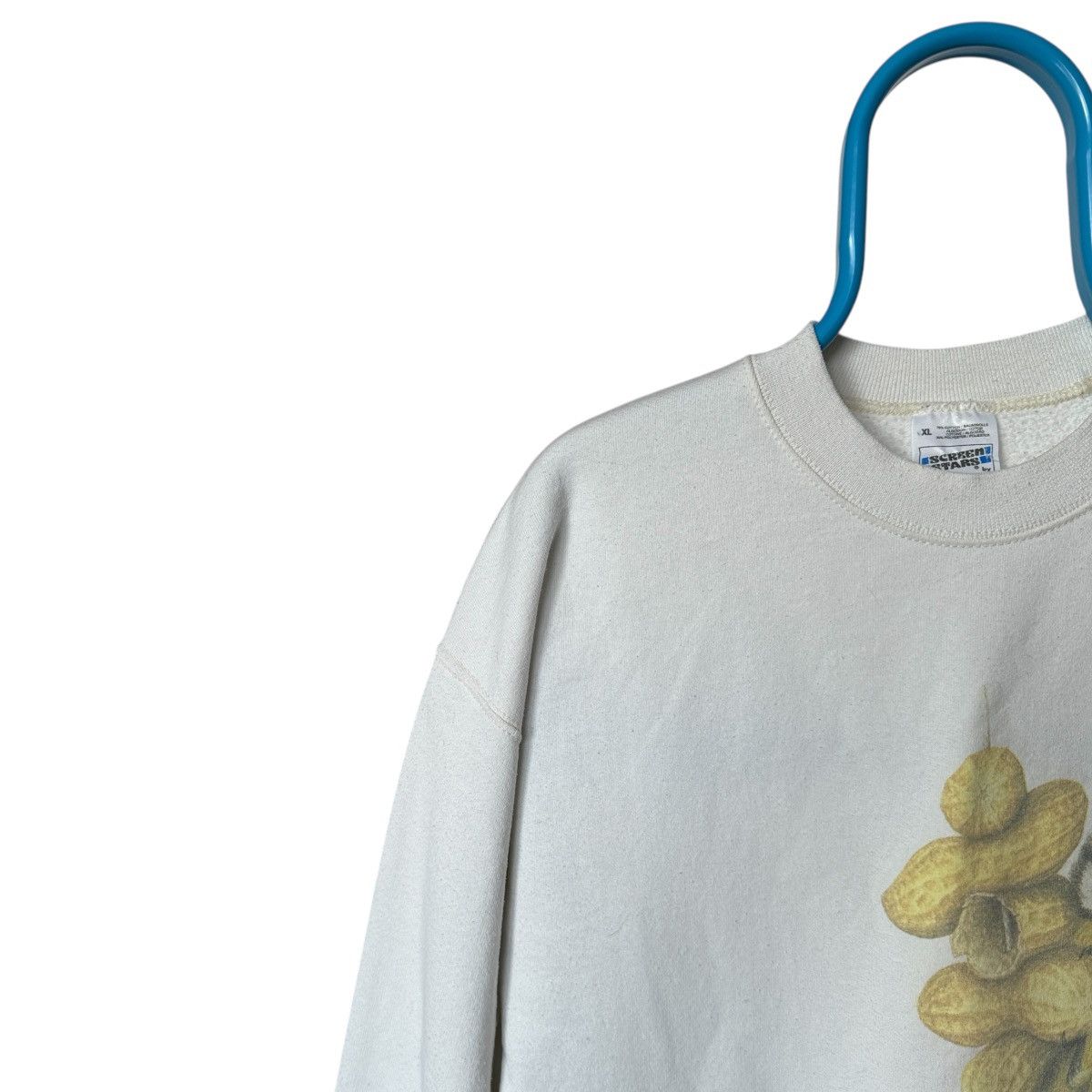 Vintage white 90s sweatshirt retro nature boho bird Size US XL / EU 56 / 4 - 4 Thumbnail