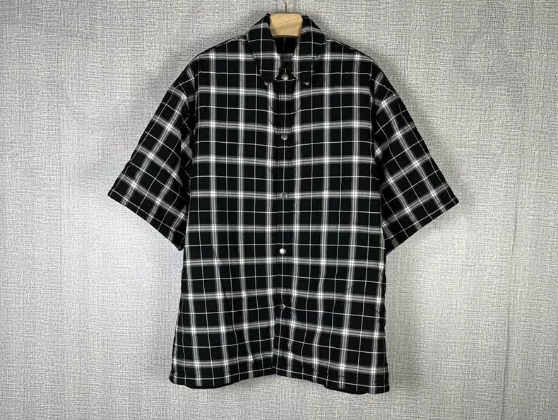 Balenciaga Balenciaga Logo Embroidered Check Short Sleeve - dmc Size US M / EU 48-50 / 2 - 1 Thumbnail