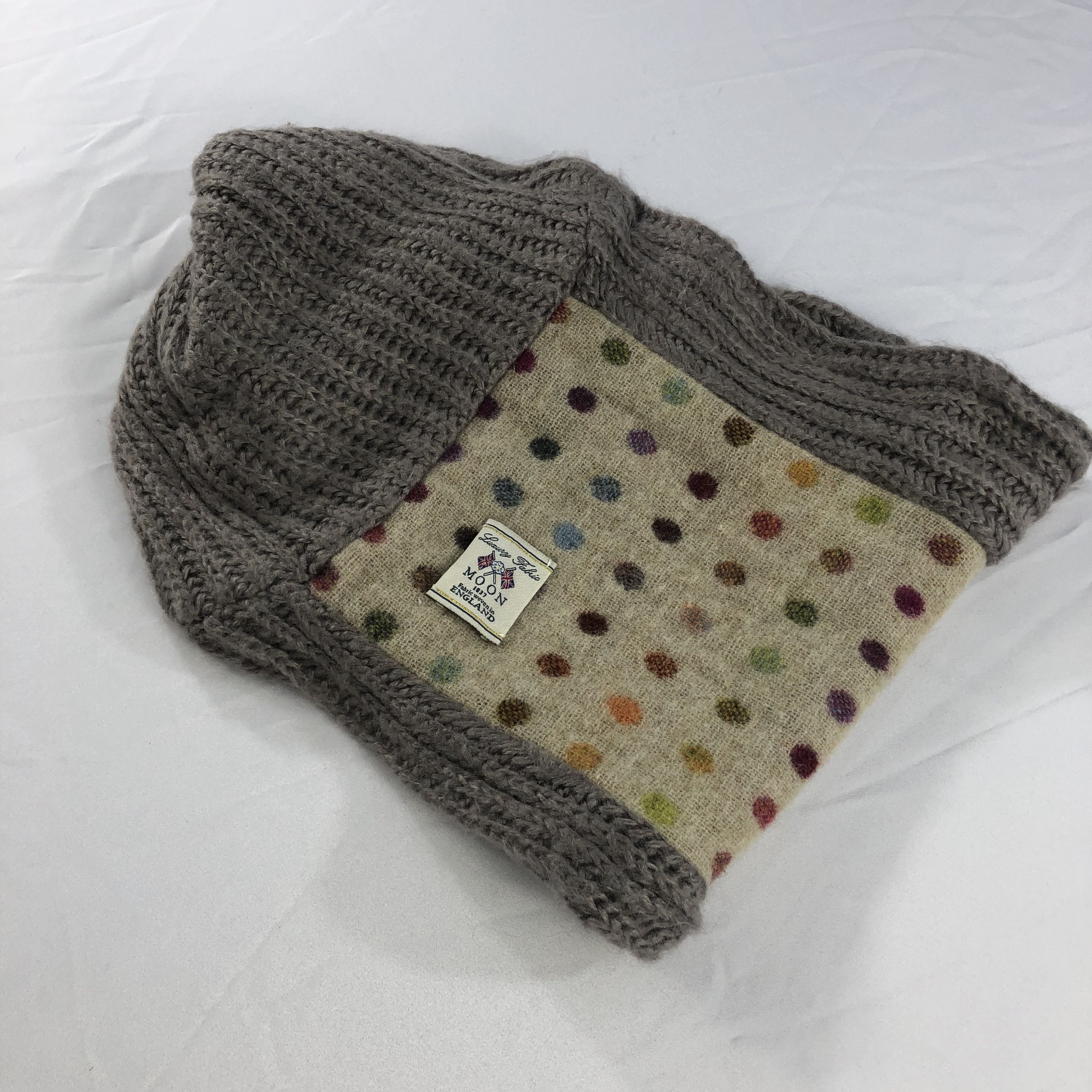 Vintage Moon Polka Dots Infinity Snood Wool Scarf Muffler V1055 Size ONE SIZE - 3 Thumbnail
