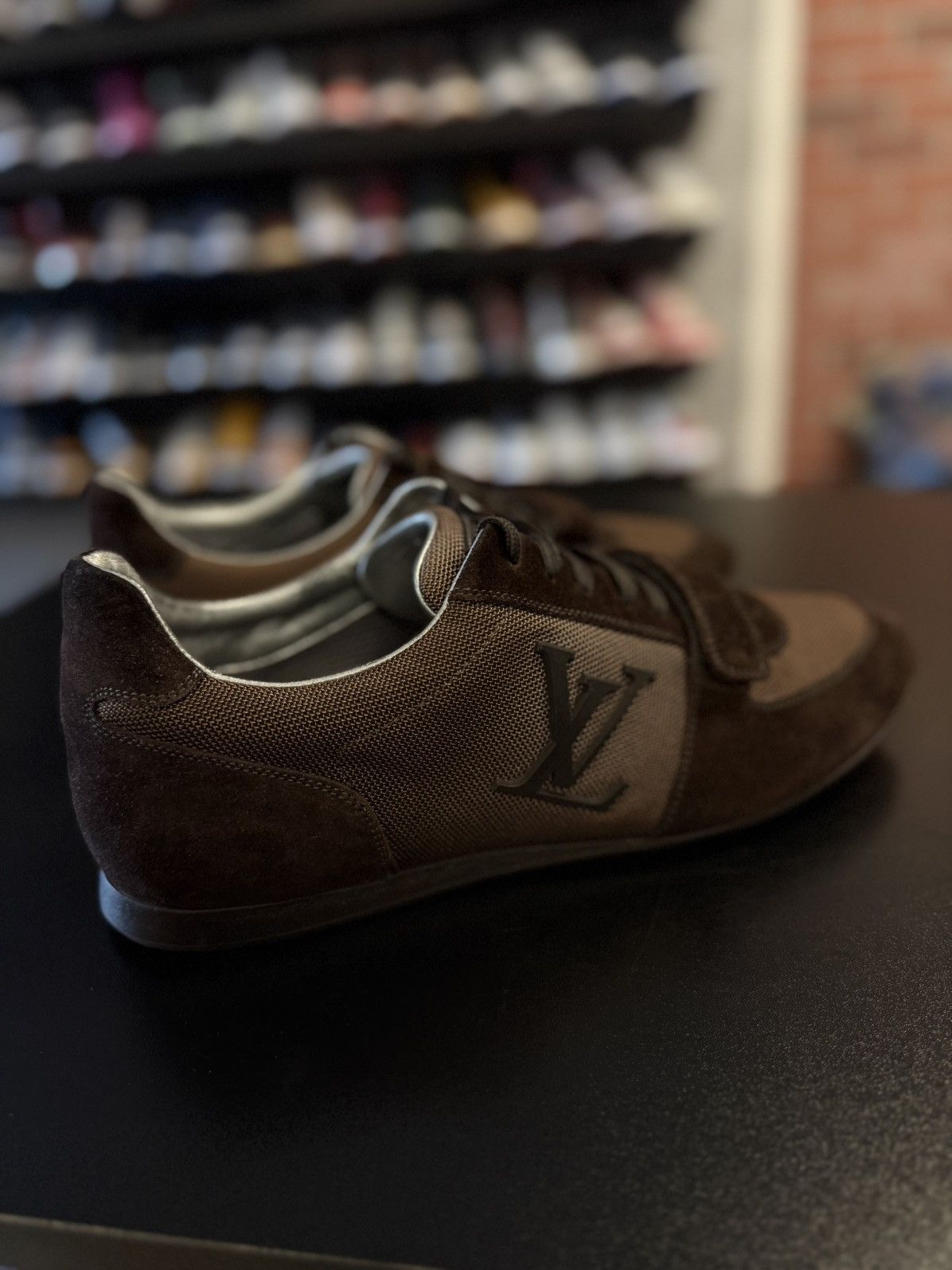 Louis Vuitton Brown Vintage Strap Sneakers 9.5LV/10.5US