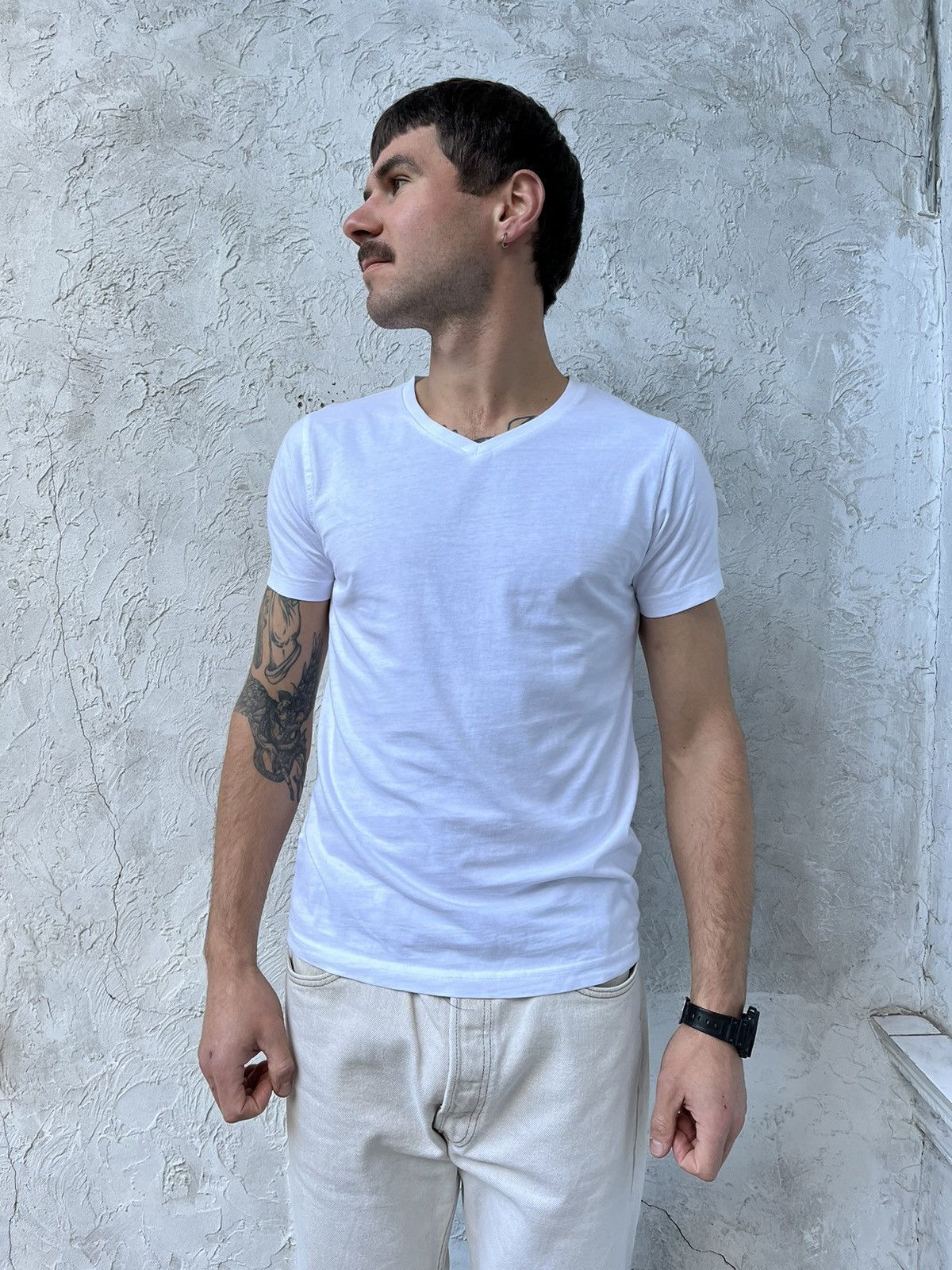 Karl Lagerfeld X 2 Karl Lagerfeld basic minimalism short sleeve t shirt tee Size US S / EU 44-46 / 1 - 3 Thumbnail