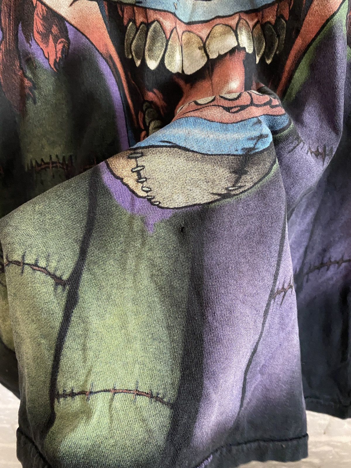 Liquid Blue × Vintage Vintage Liquid Blue Evil Clown Skeleton Print T-Shirt Size US L / EU 52-54 / 3 - 2 Thumbnail
