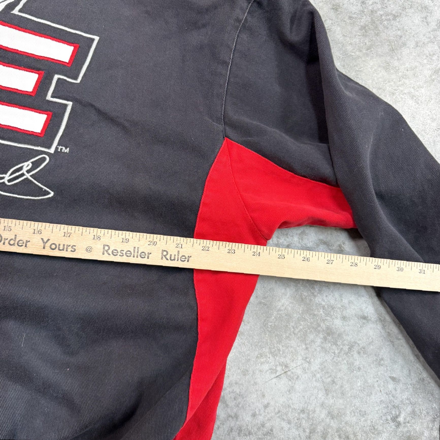 Chase Authentics VINTAGE Chase Authentics Jacket Mens M Black Canvas Varsity 90s NASCAR Racing Intimidator Embroidered Logo Full Zip Size US M / EU 48-50 / 2 - 6 Thumbnail