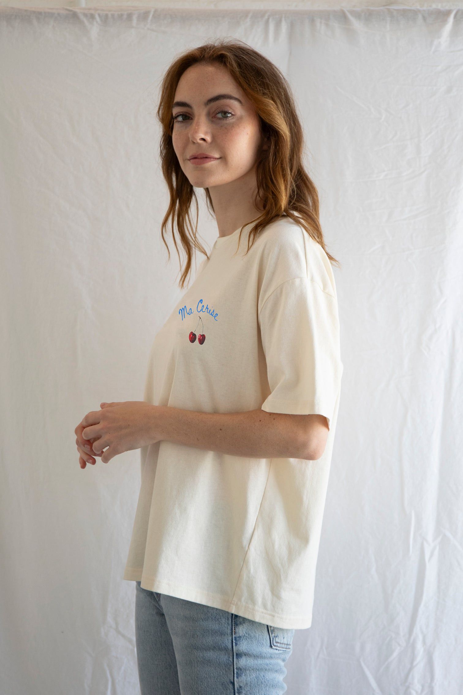 Vintage Ma Cerise T-Shirt – French Cherry Graphic Tee Size L / US 10 / IT 46 - 3 Thumbnail