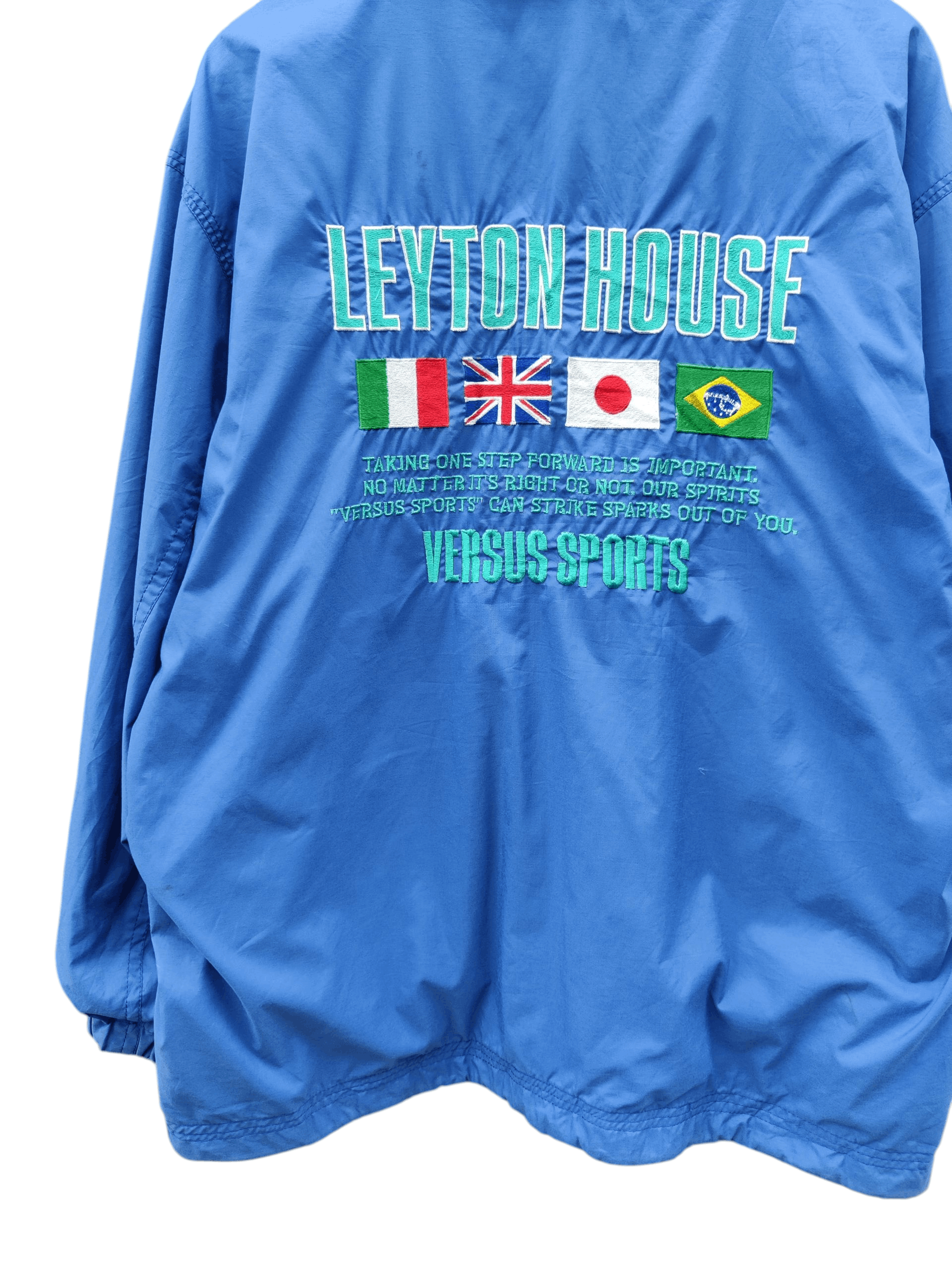 Japanese Brand Vintage Leyton House Racing Team Big Logo Jacket Size US L / EU 52-54 / 3 - 3 Thumbnail