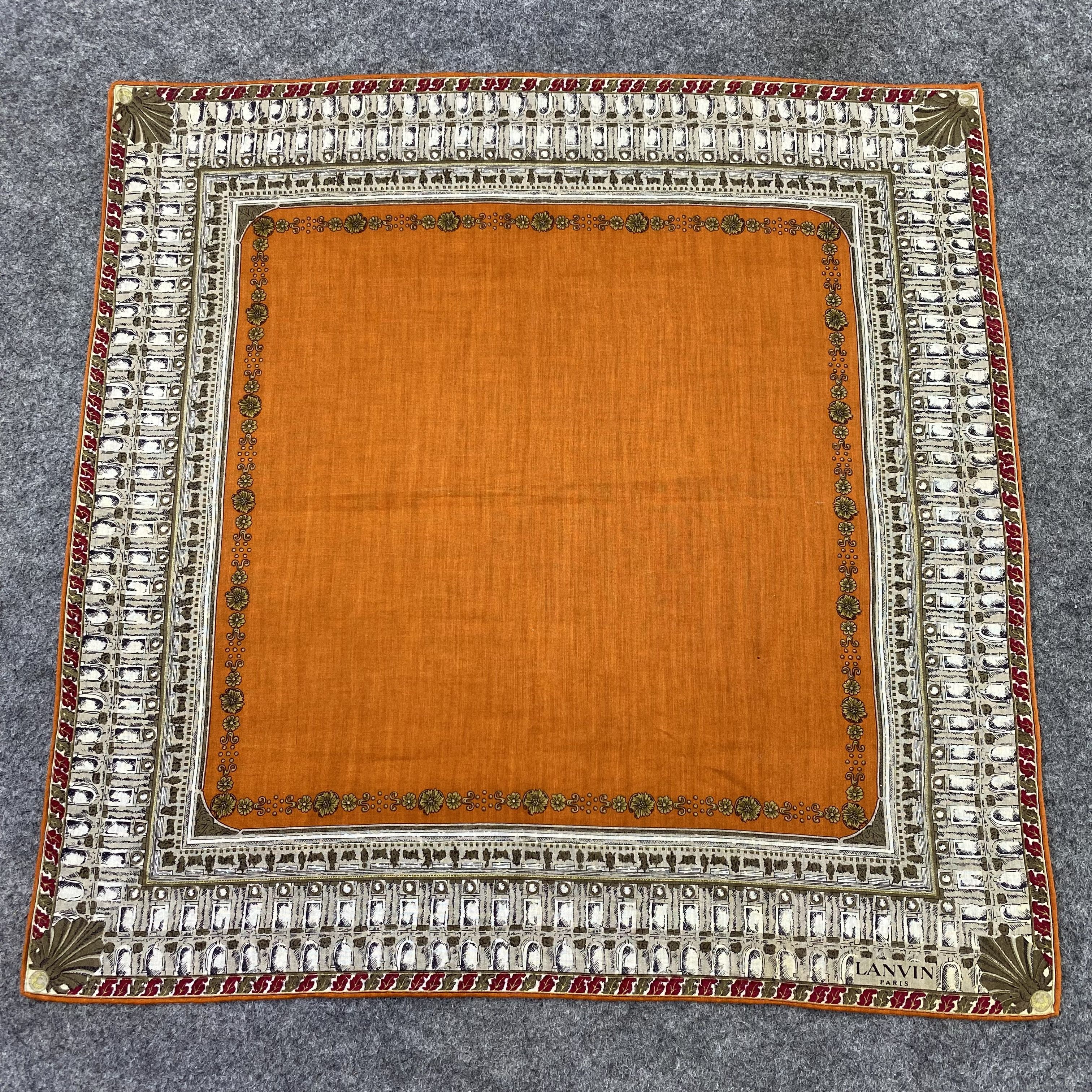 Lanvin × Vintage Lanvin Handkerchief / Bandana / Neckerchief / Headscarf-B840 Size ONE SIZE - 3 Thumbnail