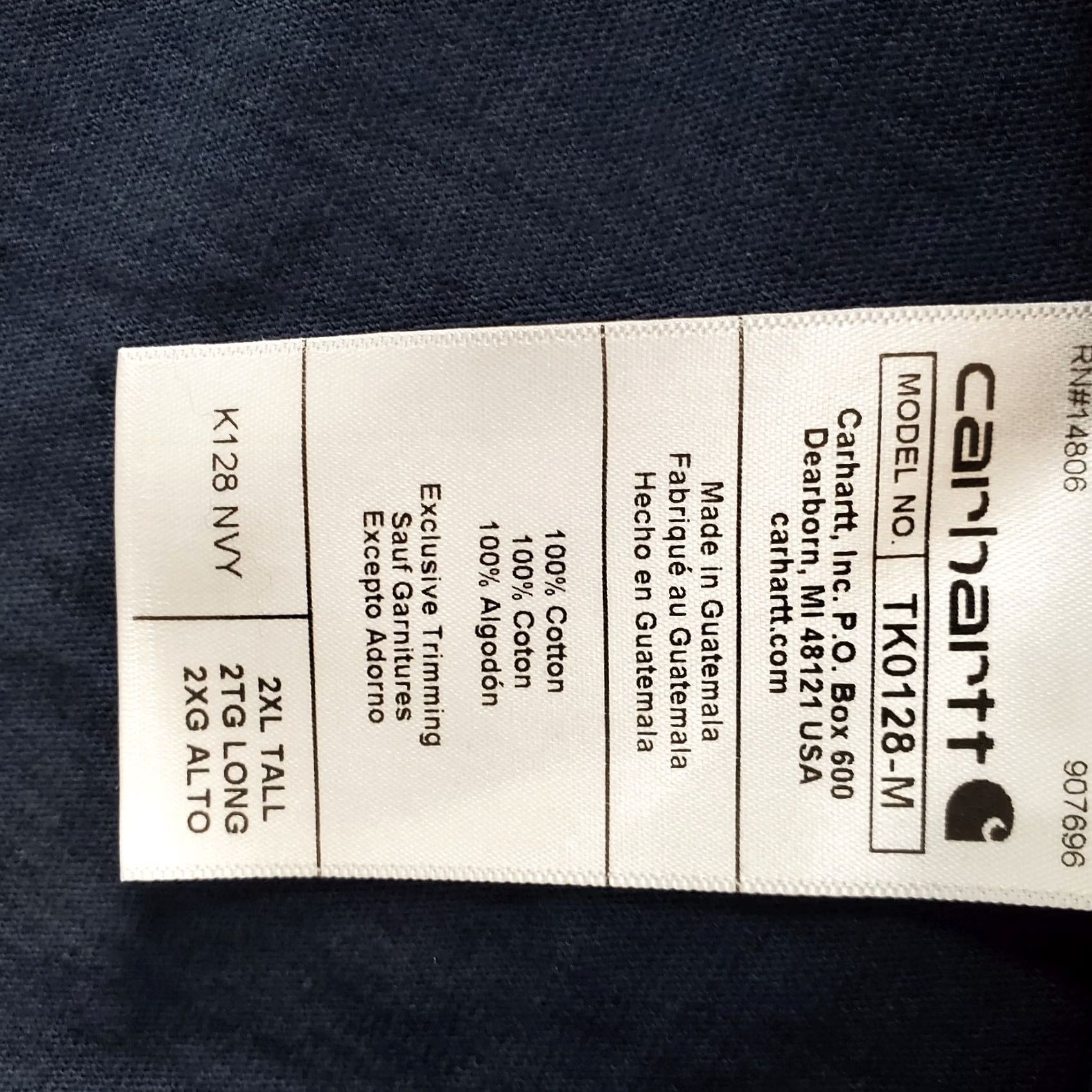 Carhartt Carhartt Men Navy 2XL Henley Long Sleeve Shirt Shirt Mens Size 2XL Navy Henley Button Pockets Size US XXL / EU 58 / 5 - 7 Thumbnail