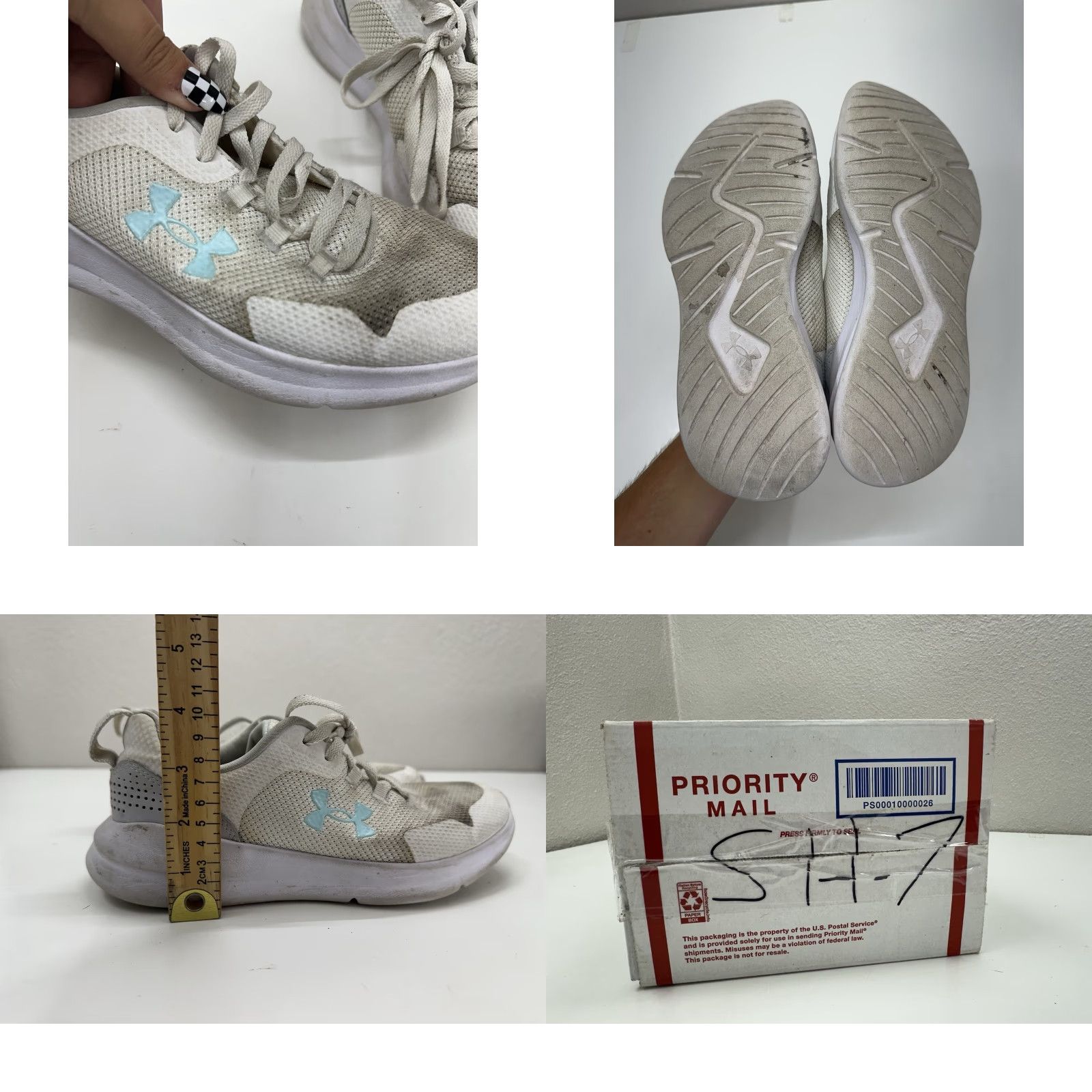 Under Armour Under Armour Womens Sneakers Size 7.5 Essential White 3022955-103 Size US 8 / IT 38 - 8 Thumbnail