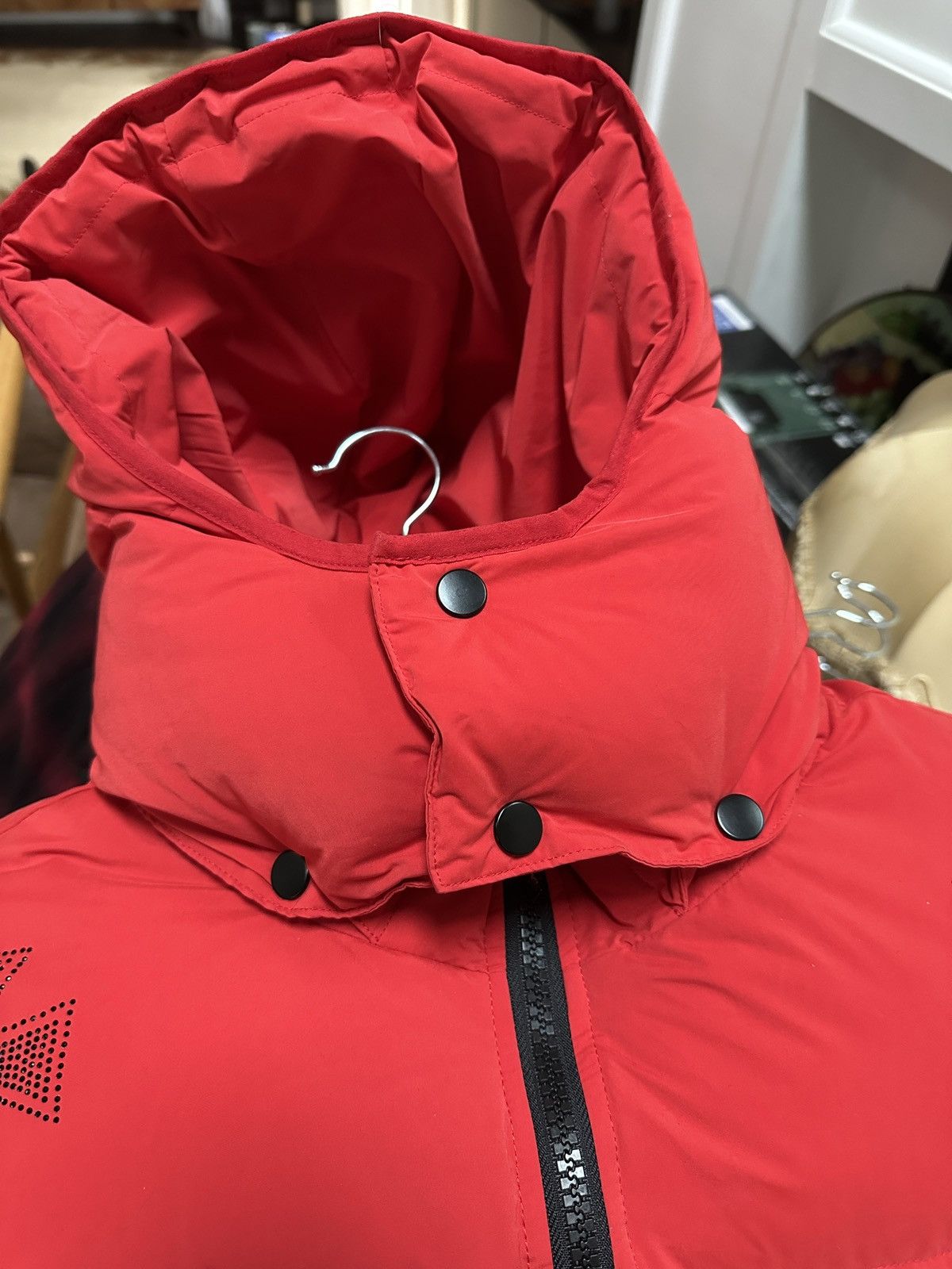 Unknown London Rhinestone Red Puffer Jacket Size US S / EU 44-46 / 1 - 15 Thumbnail