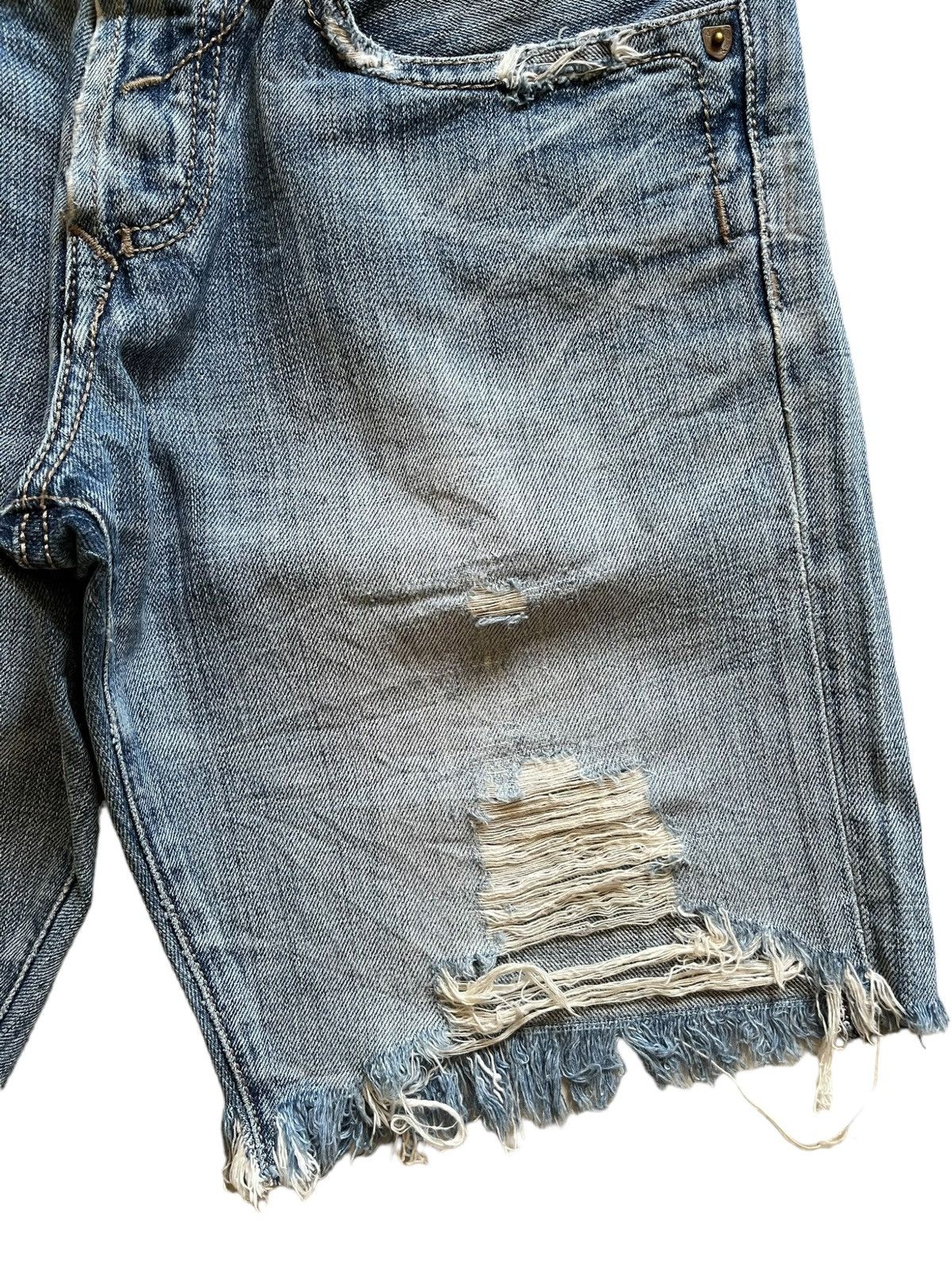 Japanese Brand Vintage Japanese Brand Loose Embellished Jean Shorts Jorts Size US 31 - 6 Thumbnail