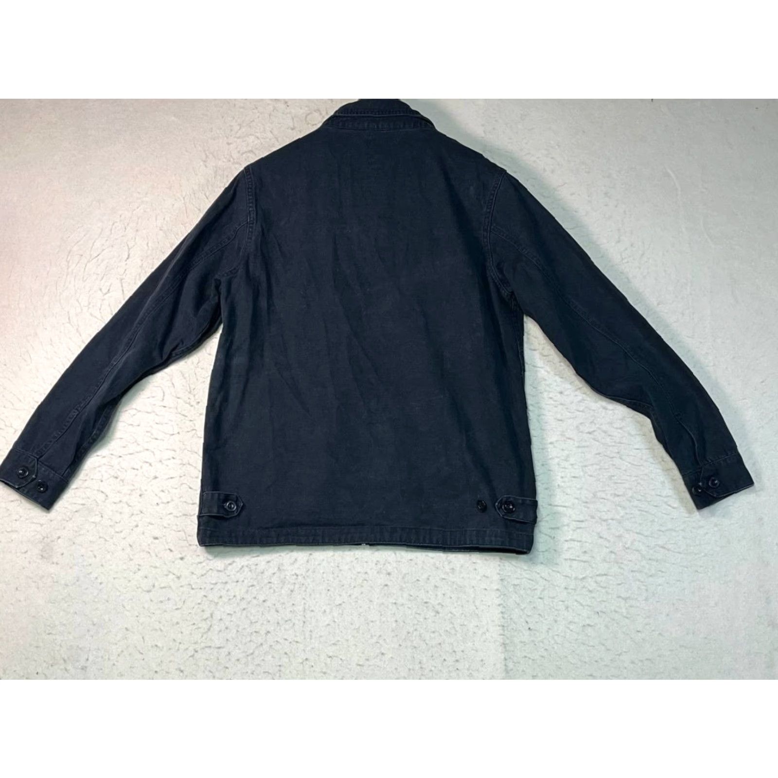 Vintage Stone Jacket Mens Shirt Black Long Sleeve Size Medium Full Zip Denim Bomber Collared Pocketless? (No pockets specified) Size US M / EU 48-50 / 2 - 2 Thumbnail