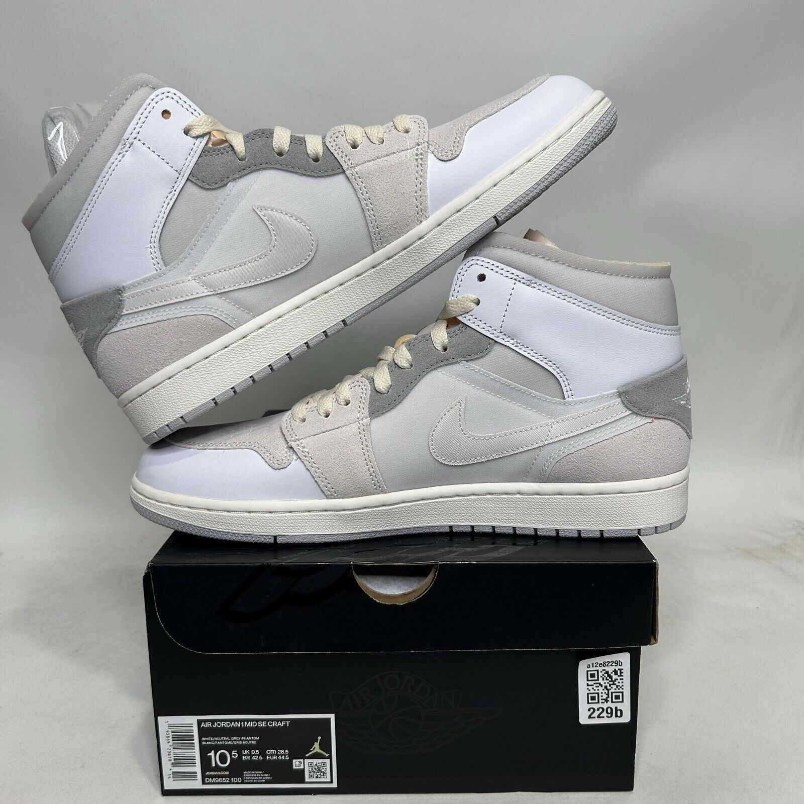 Jordan Brand Nike Shoes Air Jordan 1 Mid SE Craft "Inside Out" 2024 Size US 10.5 / EU 43-44 - 3 Thumbnail