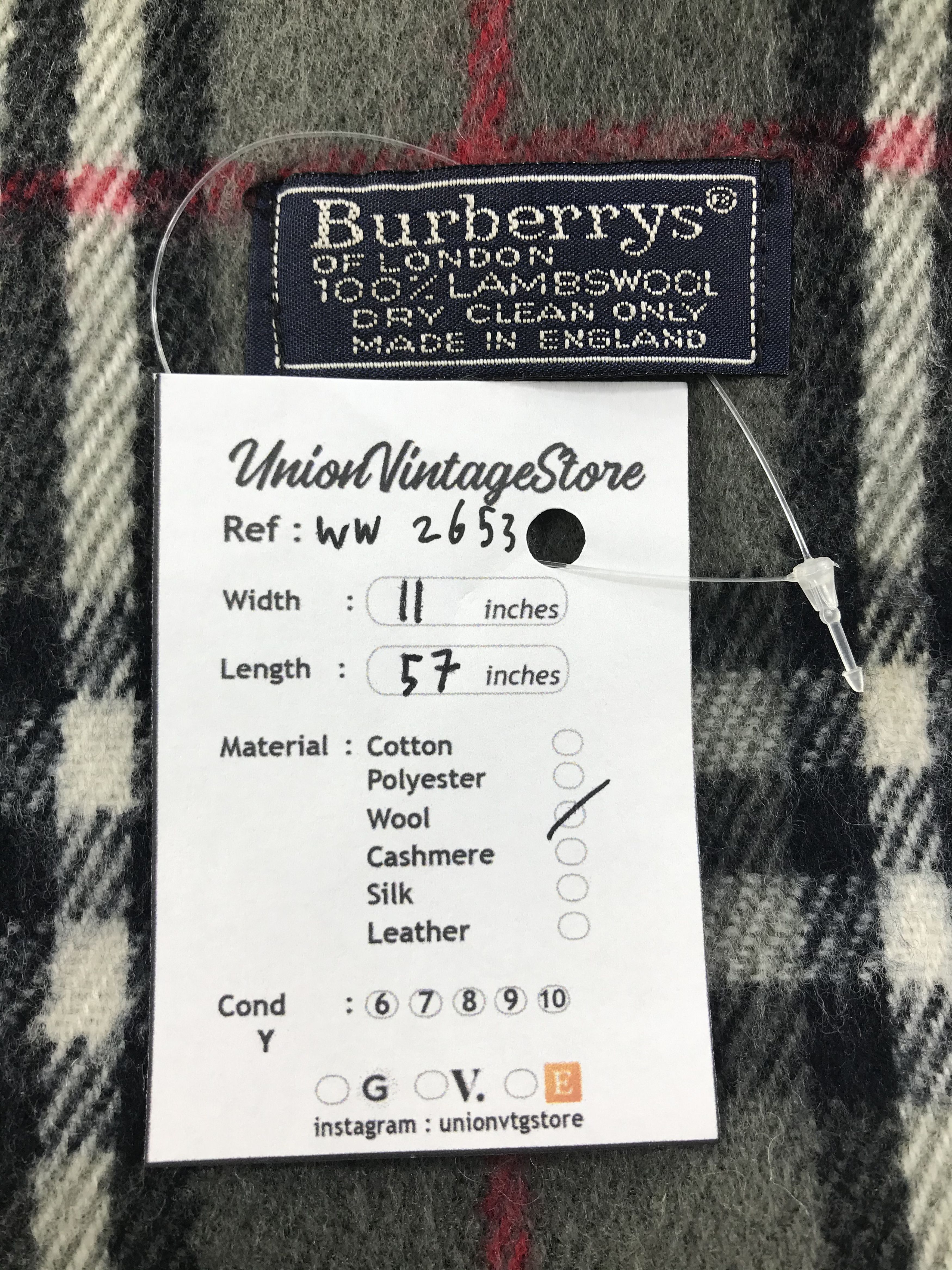 Burberry × Vintage Burberry Scarf / Muffler / Neckwear - WW2653 Size ONE SIZE - 4 Thumbnail