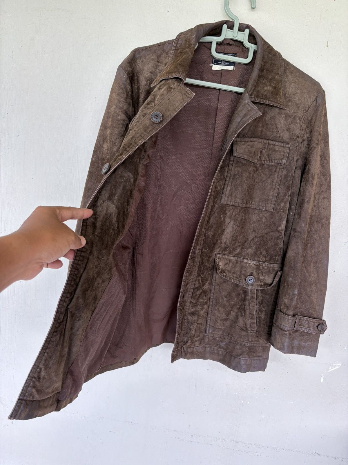 Japanese Brand Vintage Bar Le Duc Brown Suede Jacket Made in Japan Size US M / EU 48-50 / 2 - 4 Thumbnail