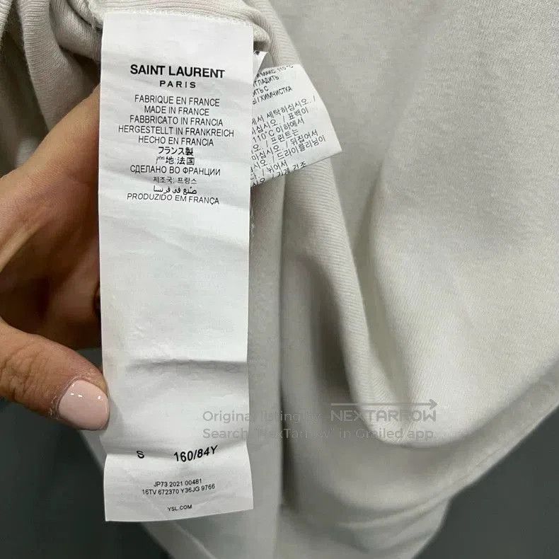 Saint Laurent Paris Saint Laurent YSL Logo Short Sleeve Shirt. Size US S / EU 44-46 / 1 - 3 Thumbnail