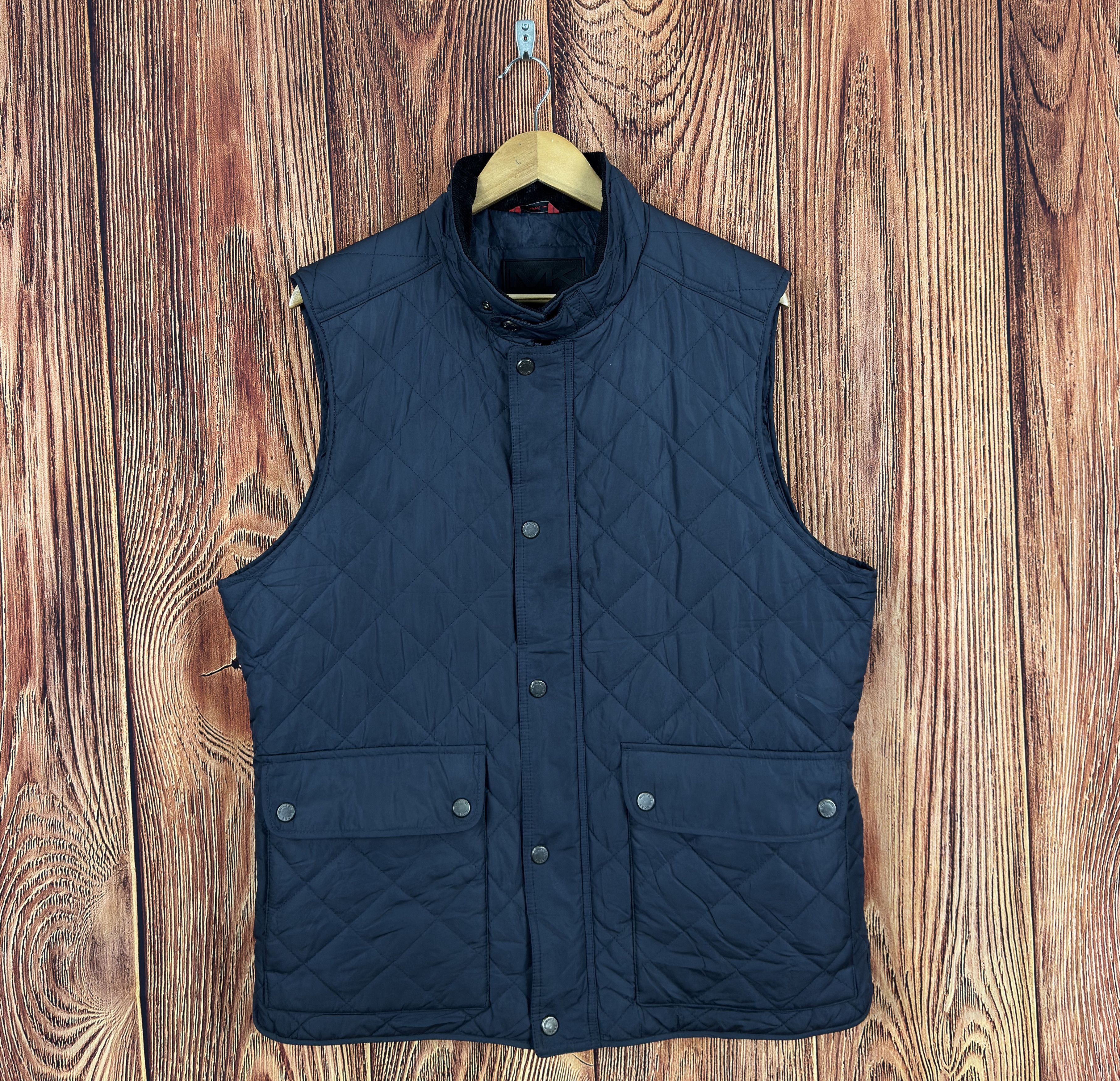 Michael Kors Michael Kors Blue Navy Gilet Vest Size US L / EU 52-54 / 3 - 1 Thumbnail