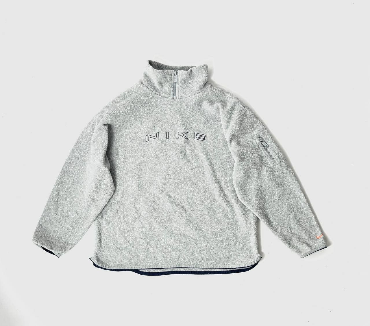 image of Nike Teddy Flecce Center Logo in Blue Grey, Men's (Size Medium)