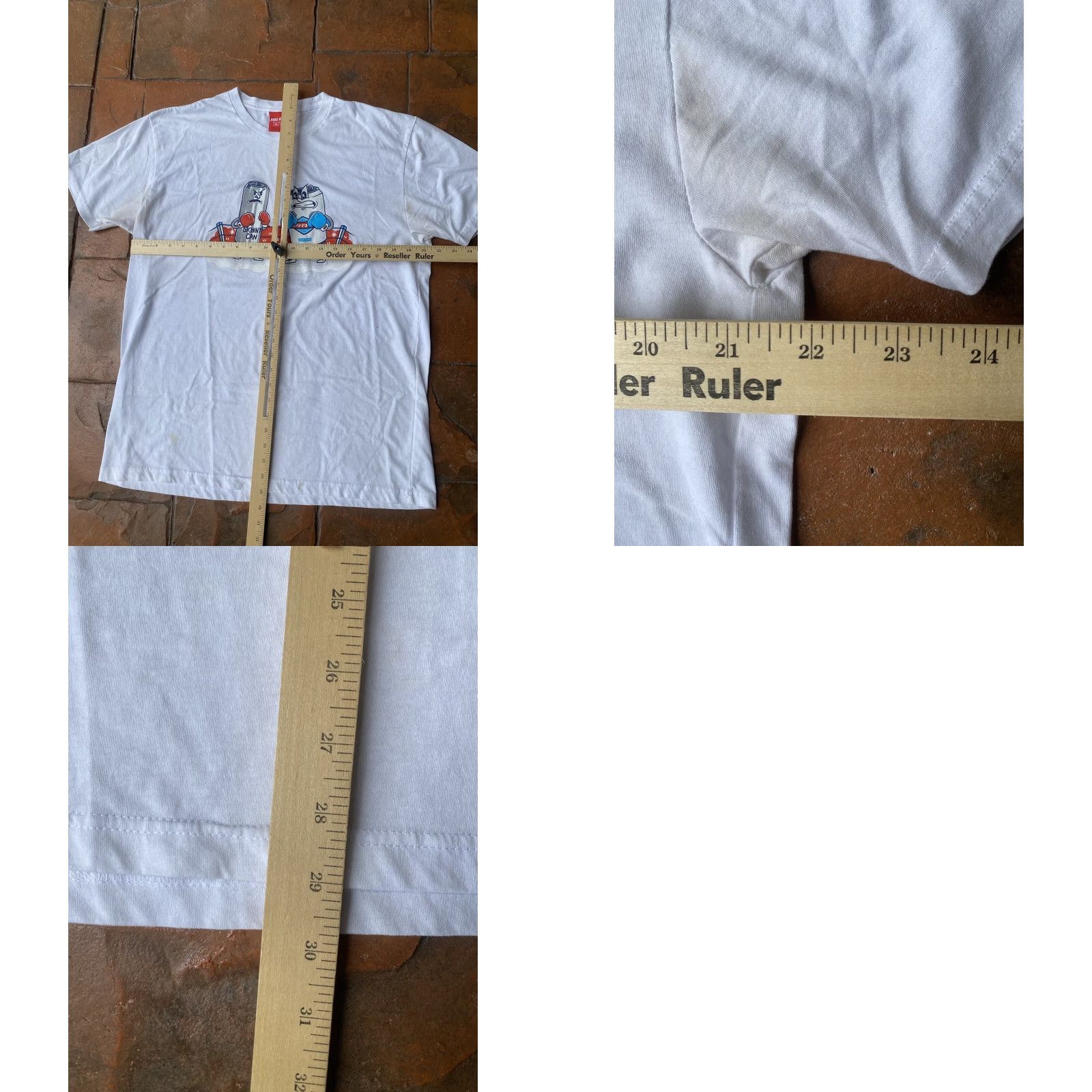 Vintage Full Send Happy Dad Hard Seltzer Boxing T-Shirt XL White Nelkboys Shirt Mens Graphic Print Size US XL / EU 56 / 4 - 9 Thumbnail