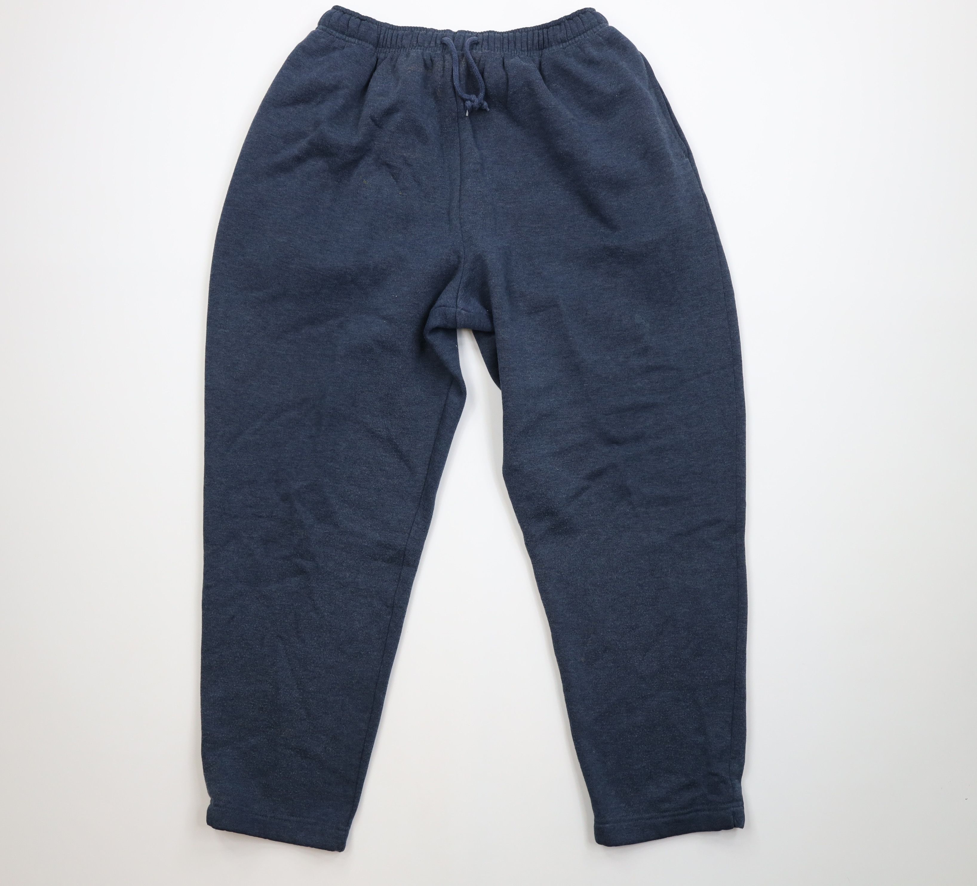 Vintage Vintage 90s Streetwear Tapered Leg Sweatpants Pants Blue Size US 36 / EU 52 - 1 Thumbnail