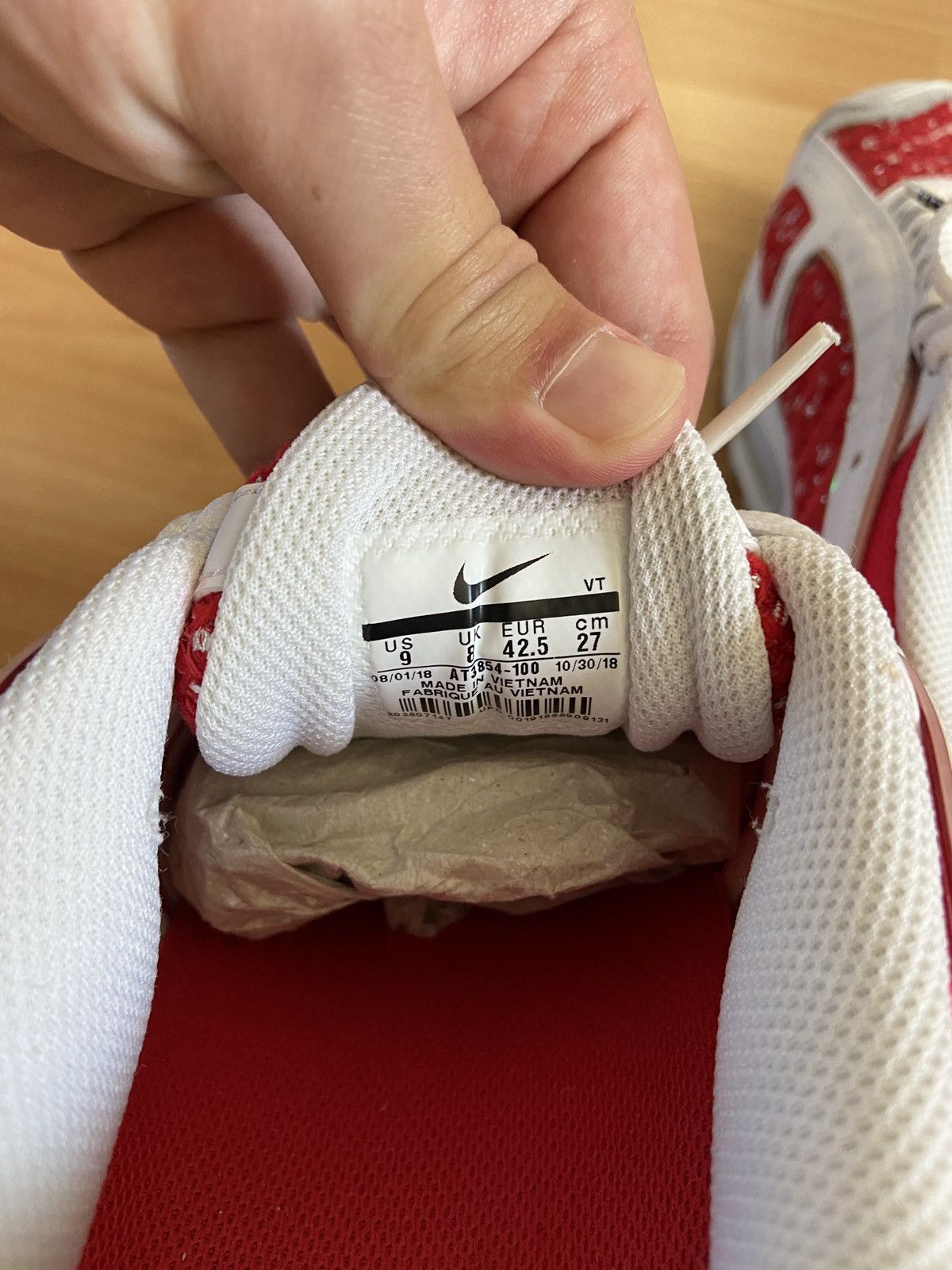 Nike × Supreme Supreme x Air Max Tailwind 4 ‘University Red’ Size US 9 / EU 42 - 6 Thumbnail