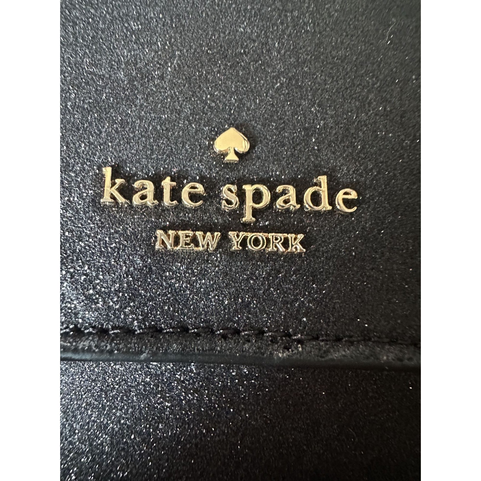 Kate Spade Kate Spade Black Glitter North South Phone Crossbody Bag Size ONE SIZE - 6 Thumbnail
