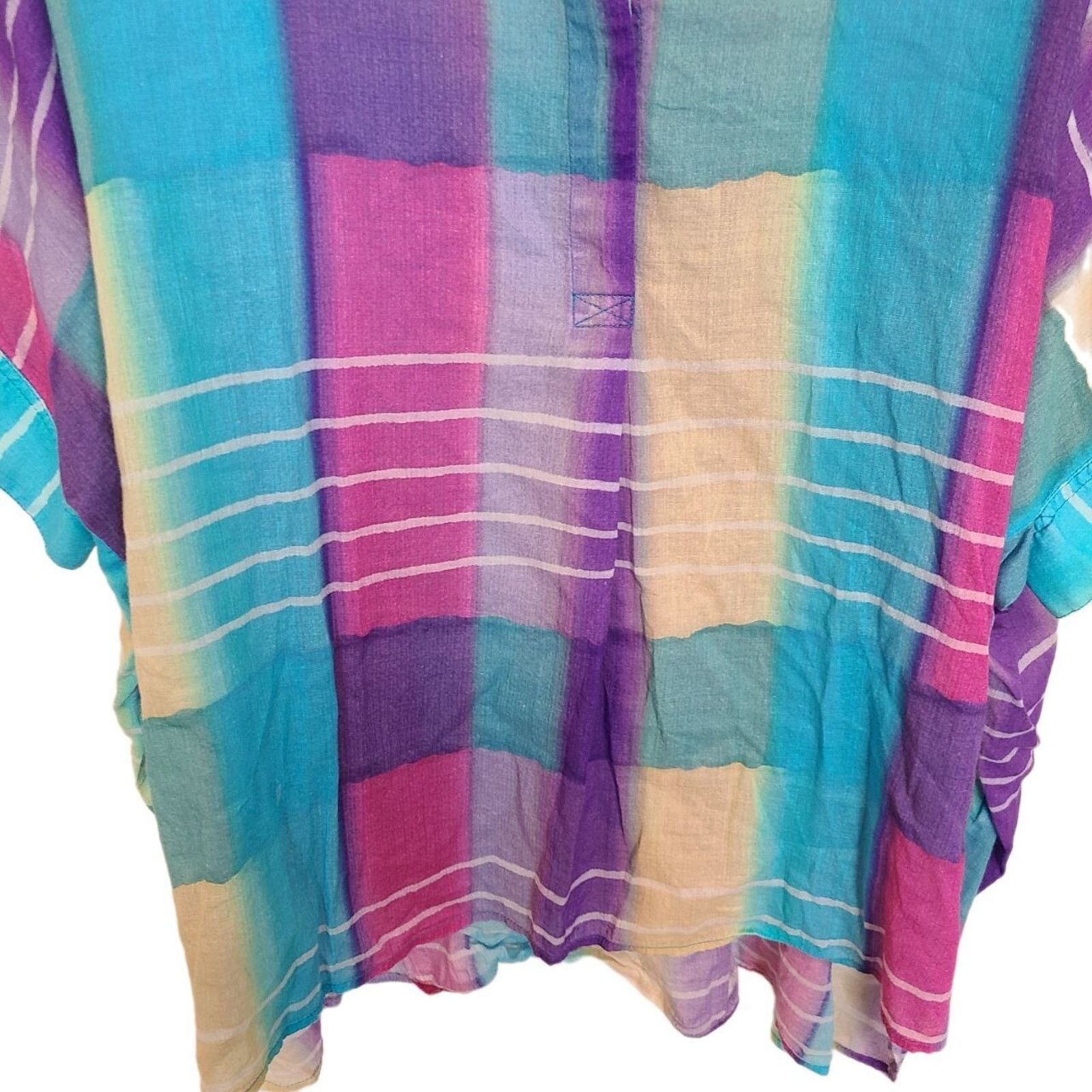 Soft Surroundings Soft Surroundings Painterly Plaid Tunic Sz M Coastal Grandma Size M / US 6-8 / IT 42-44 - 3 Thumbnail