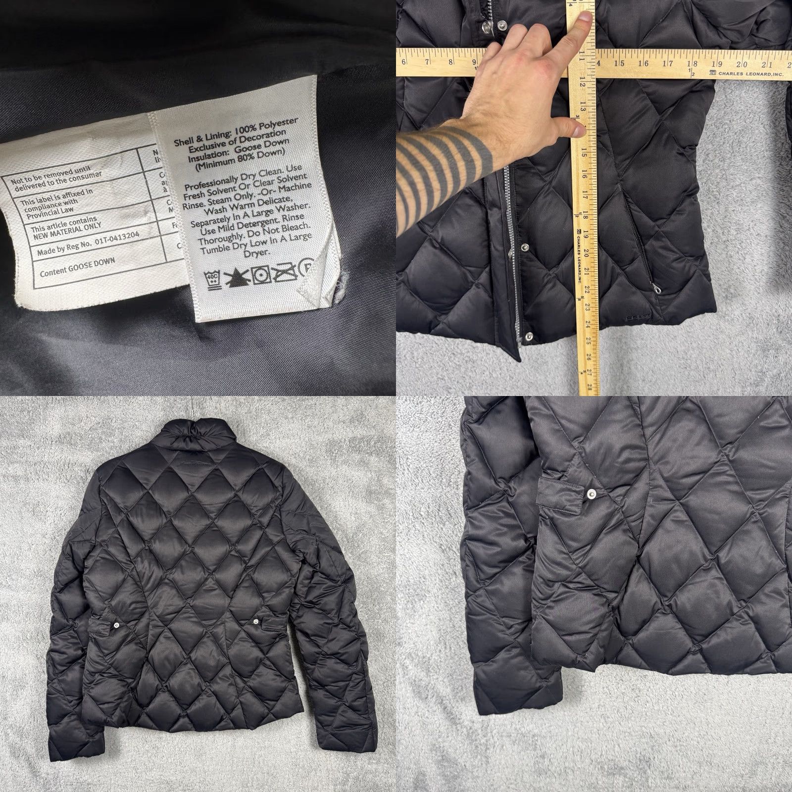 Eddie Bauer Eddie Bauer Goose Down Puffer Jacket Womens M EB650 Full Zip Pockets Quilted Black Size M / US 6-8 / IT 42-44 - 8 Thumbnail