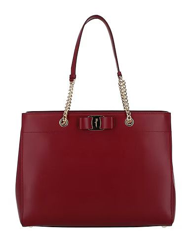 Salvatore Ferragamo o1s1rm1124 Size: OS / Vara Bow Leather Tote Bag in Carmine Size ONE SIZE - 1 Thumbnail