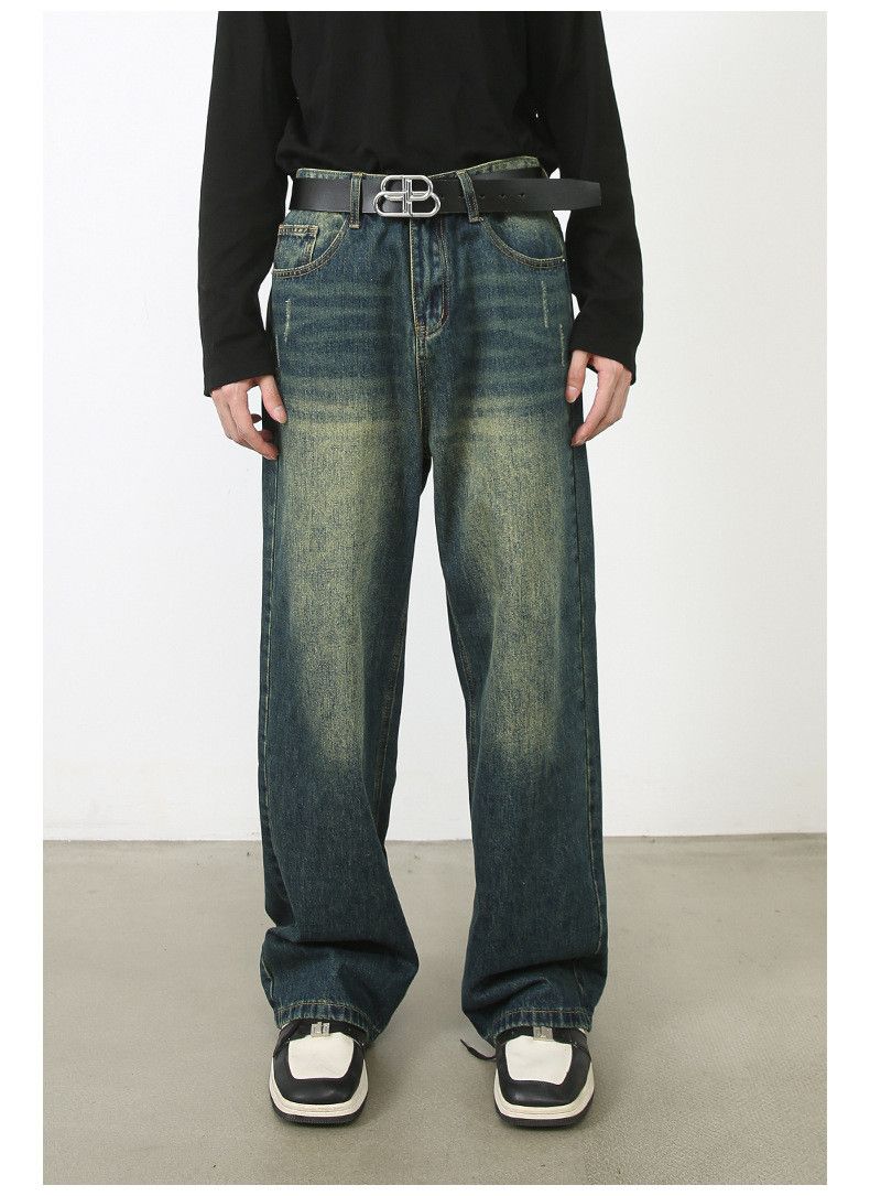 Vintage Men's washed loose vintage distressed jeans Size US 32 / EU 48 - 1 Thumbnail