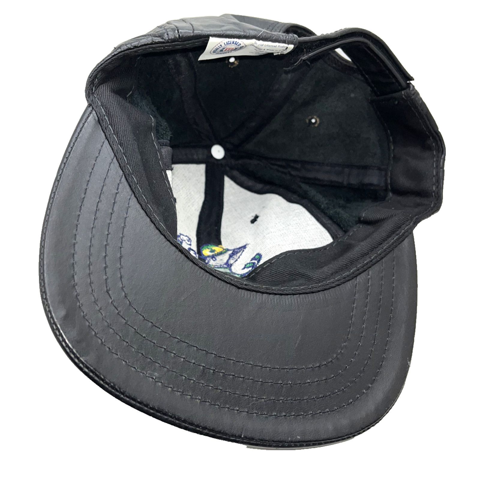 Jeff Hamilton Notre Dame Fighting Irish 90s Jeff Hamilton Leather Hat NCAA Size ONE SIZE - 6 Thumbnail