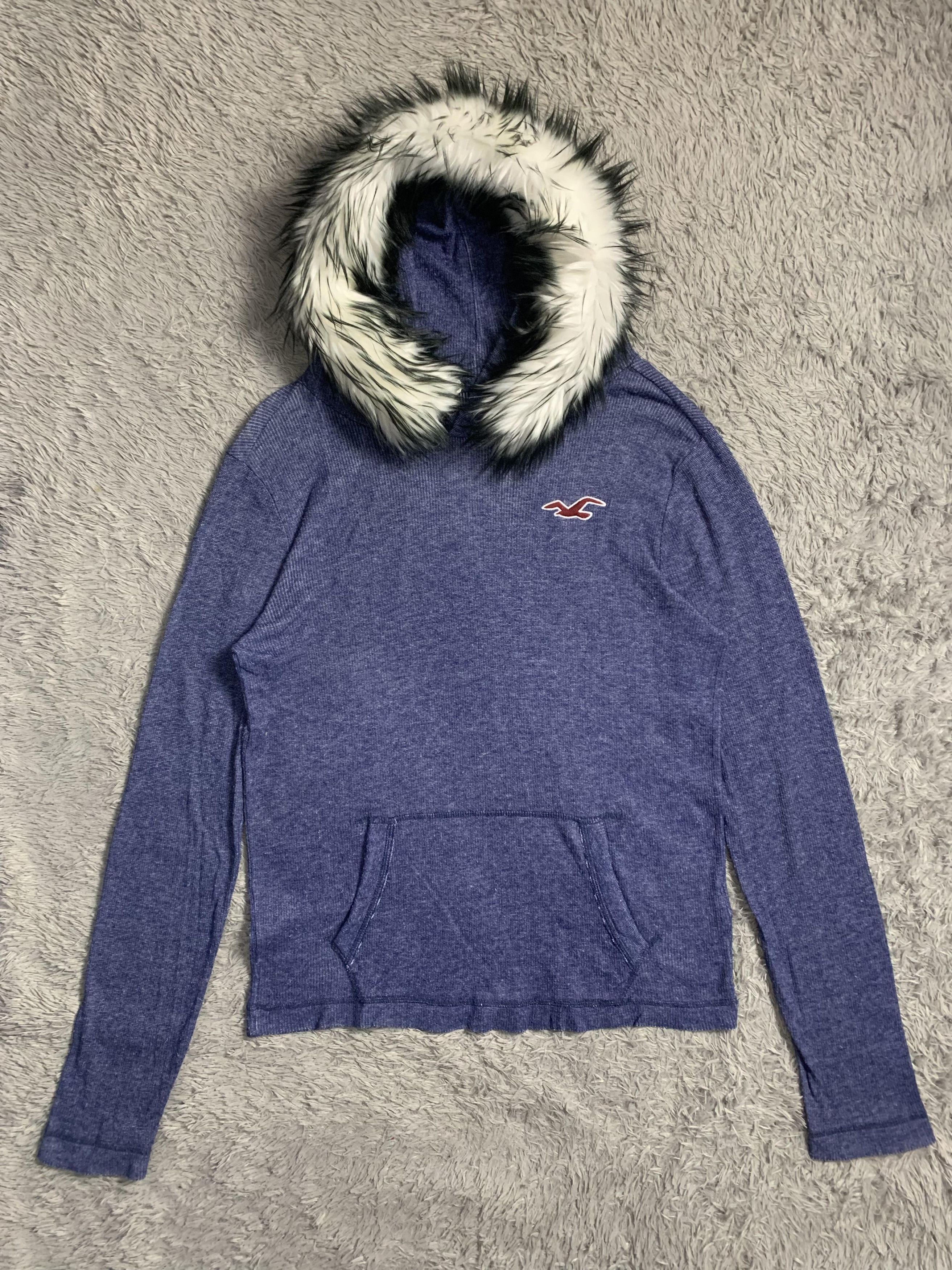 Japanese Brand HOLLISTER faux FUR Thermal HOODIE IFSIXWASNINE LGB STYLE Size US S / EU 44-46 / 1 - 1 Thumbnail