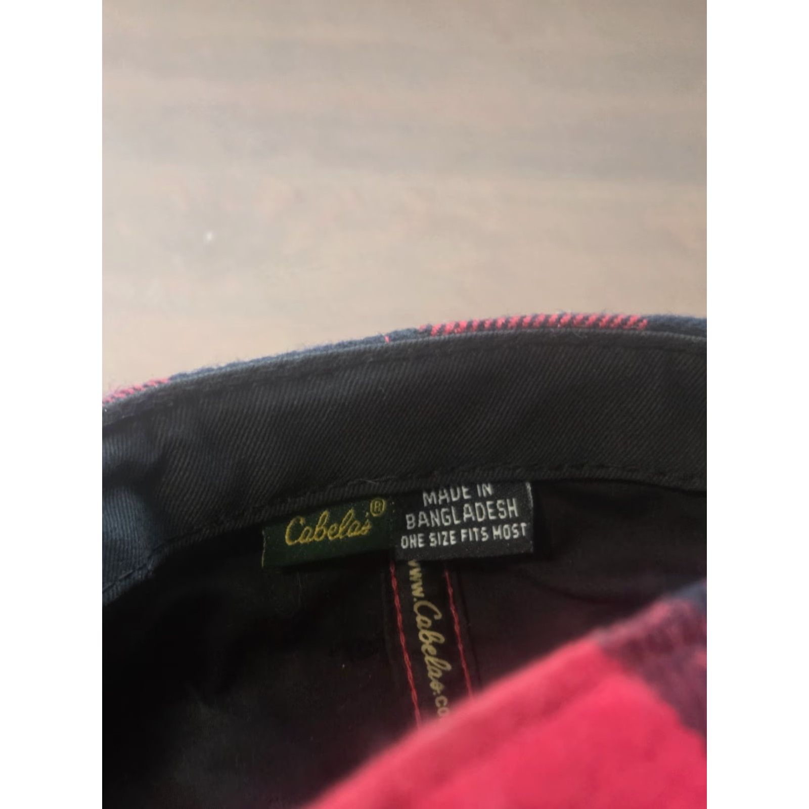 Vintage Cabela's Hat Mens One Size Red Black Buffalo Plaid Outdoor Hat Snapback Adjustable Strapback Modern Plaid Outdoor Mens Size ONE SIZE - 6 Thumbnail