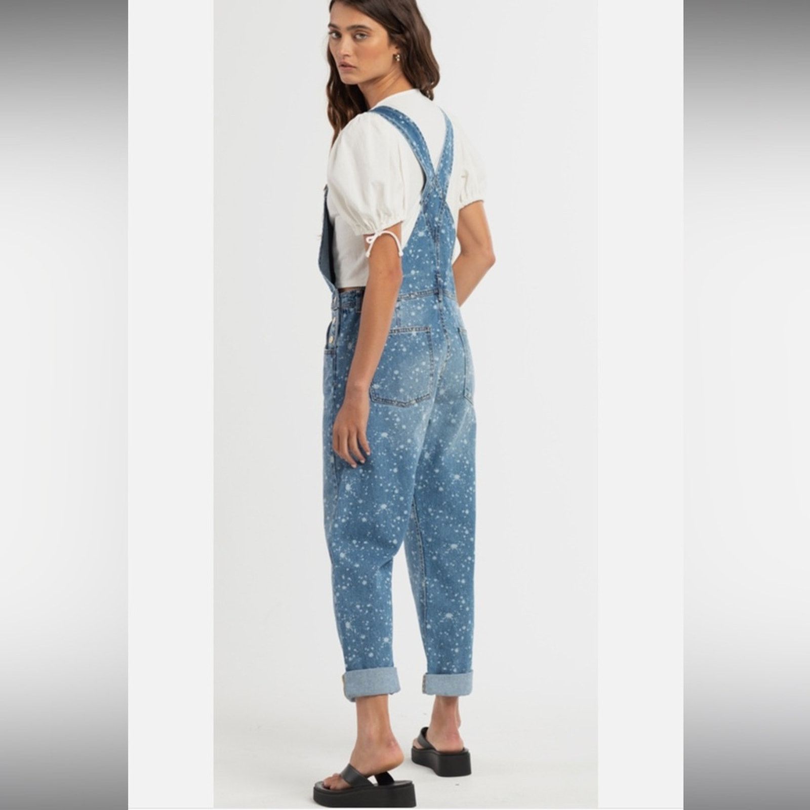 Free People 🎉LAST PIECE🎉Free‎ People Ziggy Denim Overalls Size 28" / US 6 / IT 42 - 10 Thumbnail