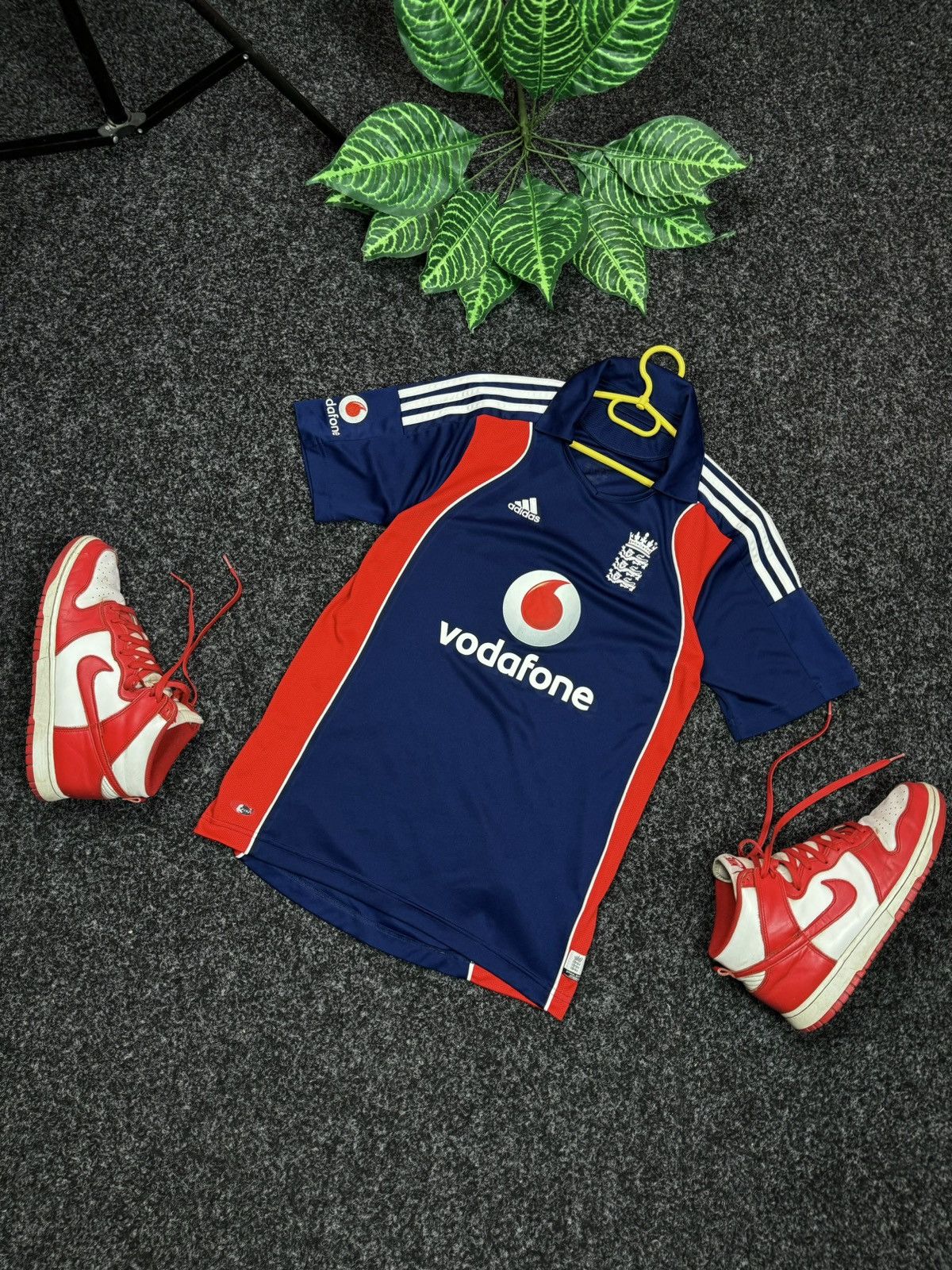 Rare maillot d'essai officiel Angleterre cricket années 2000 taille L