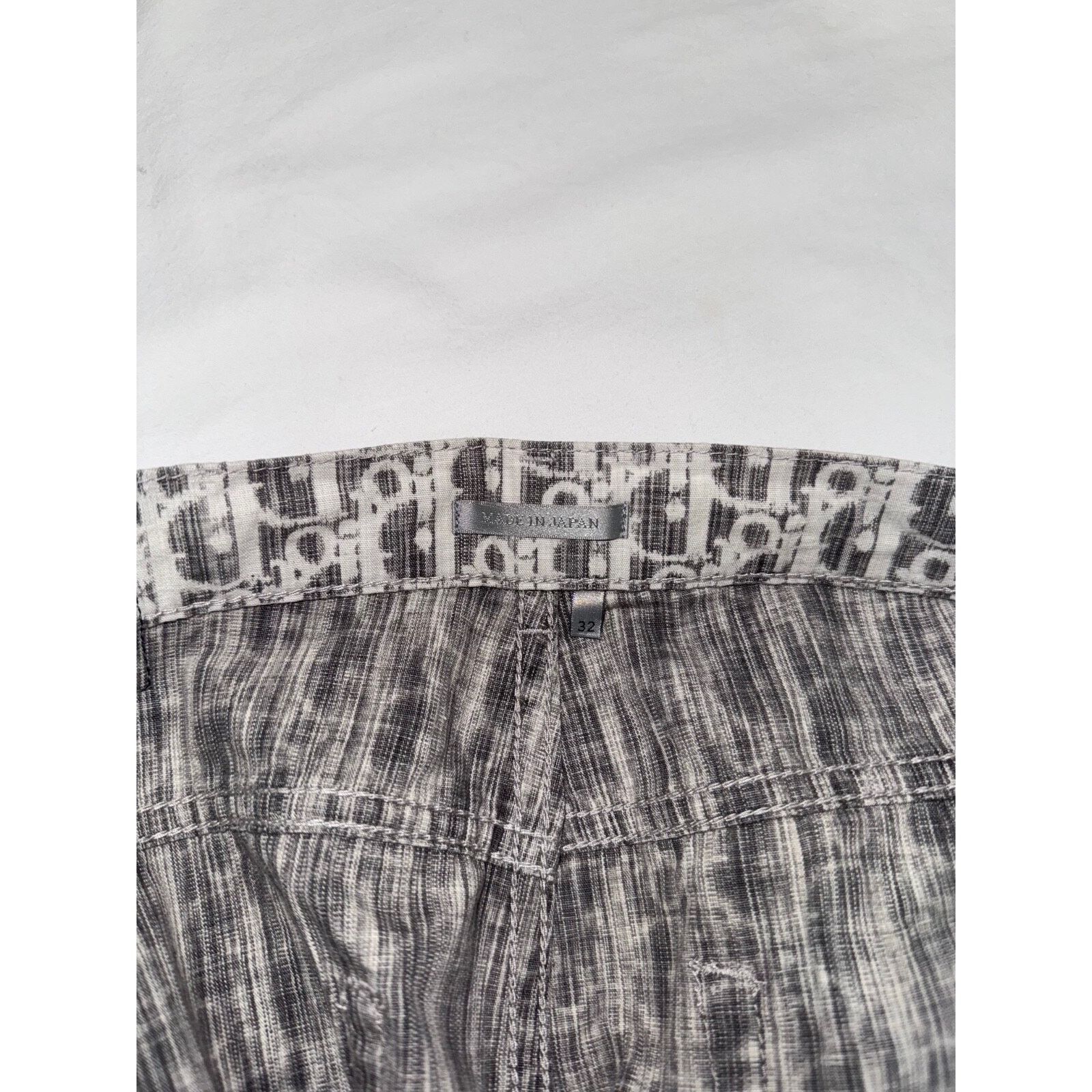 Dior Dior Oblique Monogram Logo Slim 17.5 Jeans Grey Black Denim Size US 32 / EU 48 - 14 Thumbnail