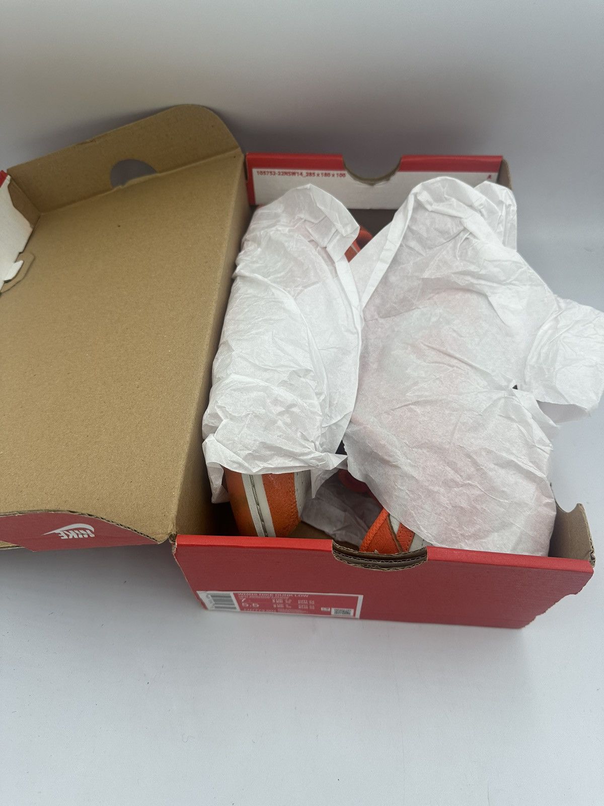 Nike Nike Dunk Low Cracked Orange Size US 7 / IT 37 - 10 Thumbnail