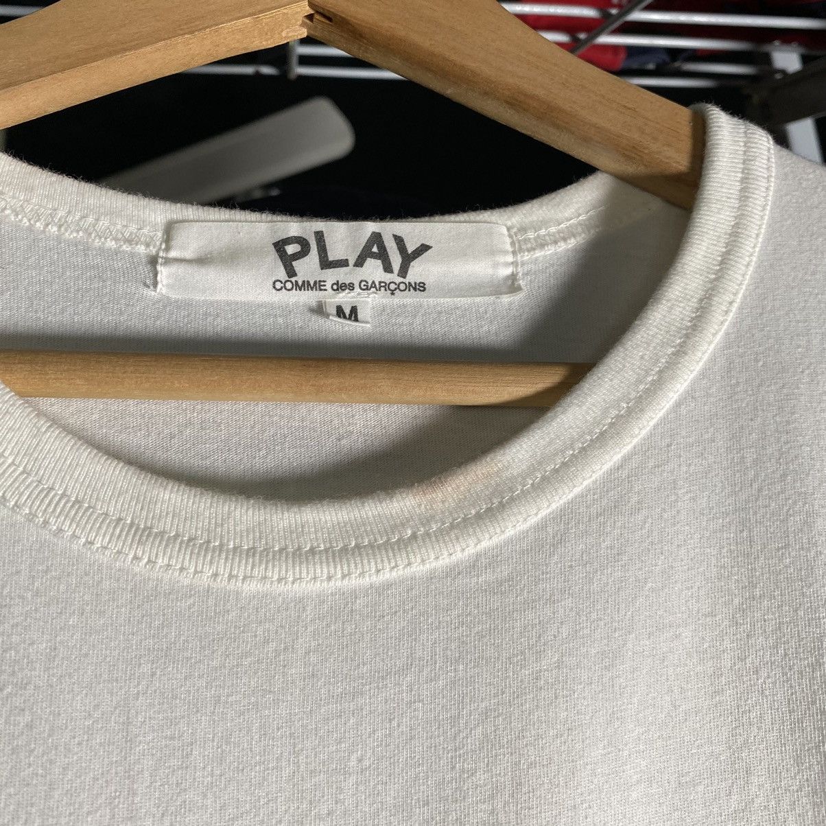 Comme des Garcons Comme Des Garcons Play White Red Heart Logo tee Size US M / EU 48-50 / 2 - 8 Thumbnail