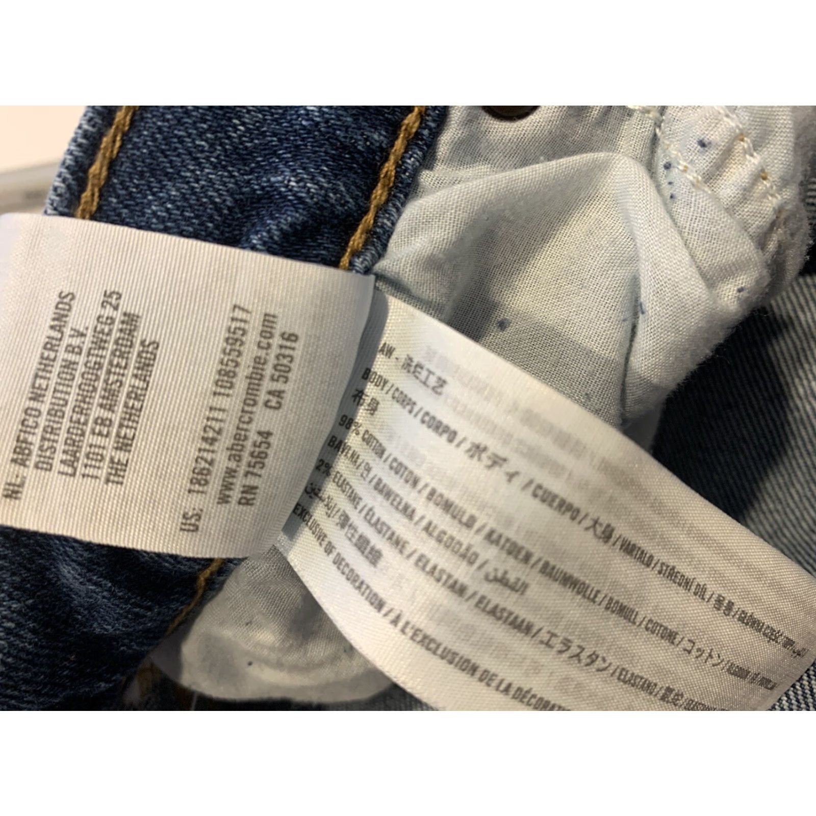 Abercrombie & Fitch VINTAGE Abercrombie & Fitch Jeans Women 31 Inseam 30 High Rise 90s Straight Blue 90s Womens 31 Size ONE SIZE - 5 Thumbnail