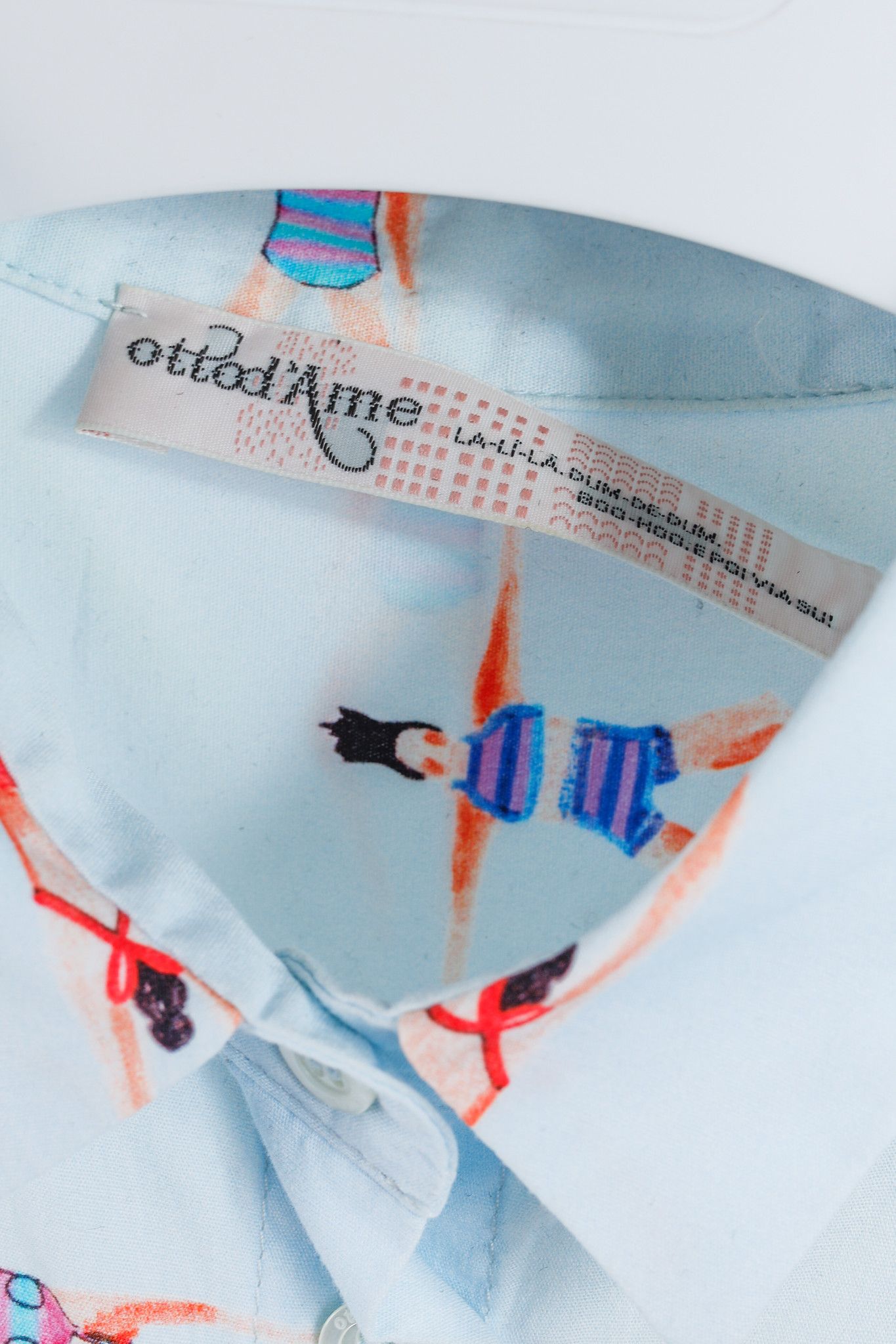 Designer Ottod’Ame Swimmers Blue Sleeveless Poplin Shirtdress Size L / US 10 / IT 46 - 4 Thumbnail