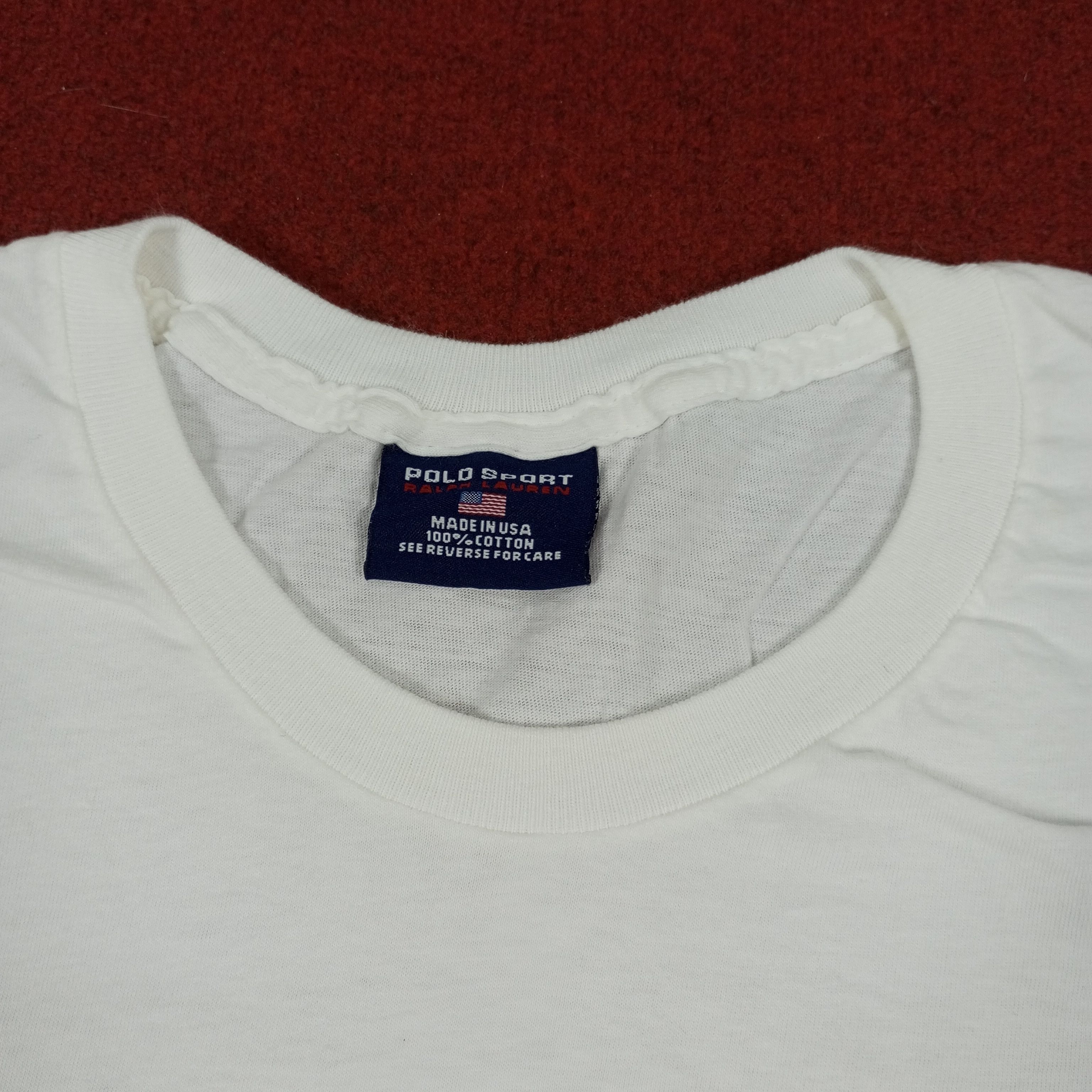 Polo Ralph Lauren × Vintage Polo Sports Ralph Lauren Spellout Design Tshirt Size US L / EU 52-54 / 3 - 4 Thumbnail