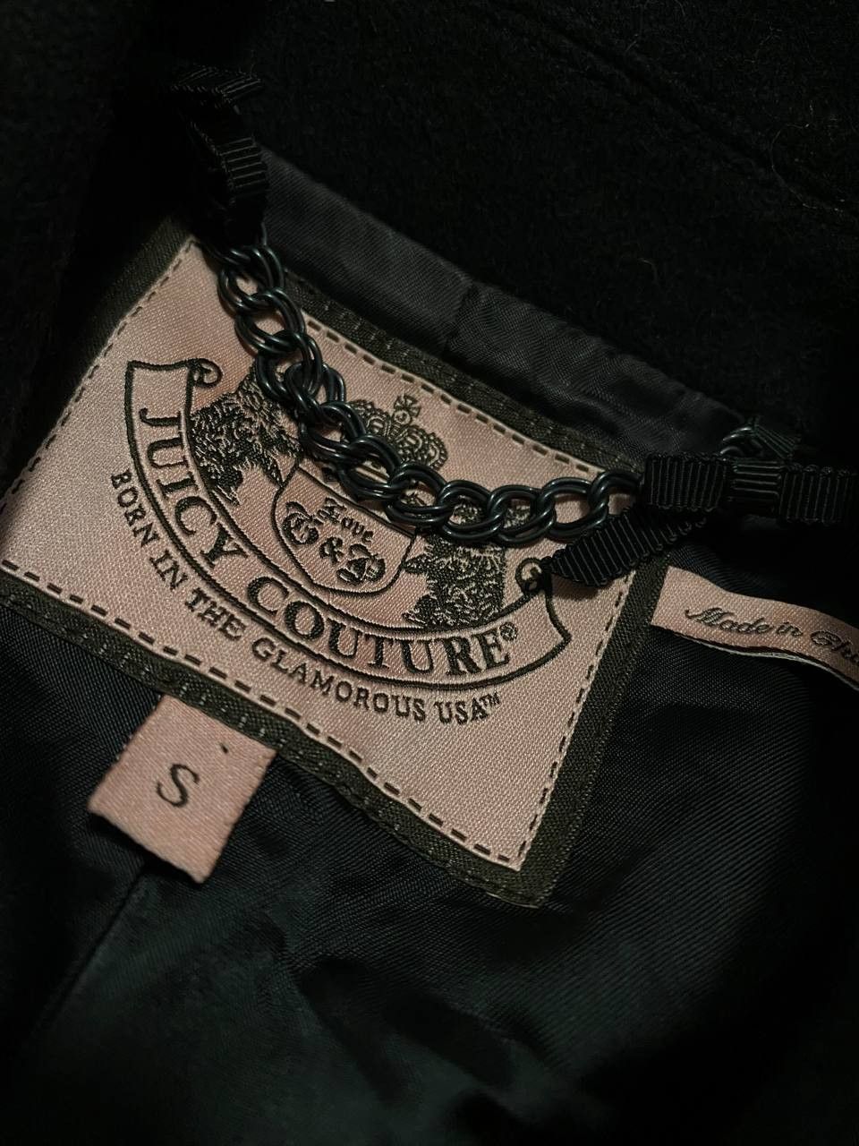 Juicy Couture Vintage Juicy Couture Jacket Bomber Zip Wool Size S / US 4 / IT 40 - 2 Thumbnail