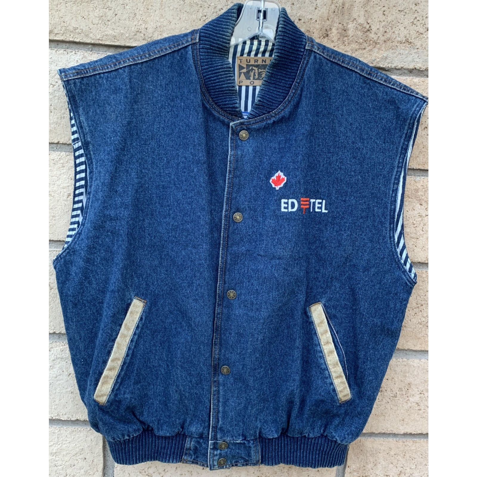 Denime Vintage Turning Point Denim Vest Cowboy US West Ed Portland Oregon Embroidered Blue M Mens Size US M / EU 48-50 / 2 - 2 Thumbnail