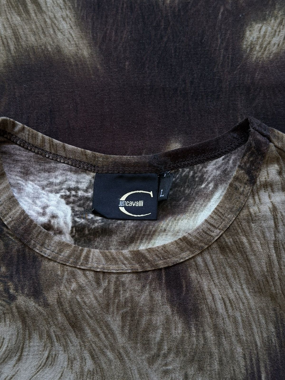 Just Cavalli Archive 2000s Cavalli All Over Print T-Shirt Size US L / EU 52-54 / 3 - 8 Thumbnail