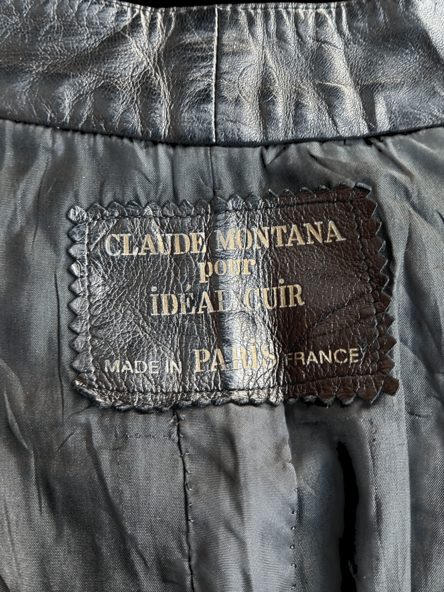 Claude Montana 1980's CLAUDE MONTANA POUR IDEAL CUIR LAMBSKIN LEATHER PANTS Size 28" / US 6 / IT 42 - 3 Thumbnail