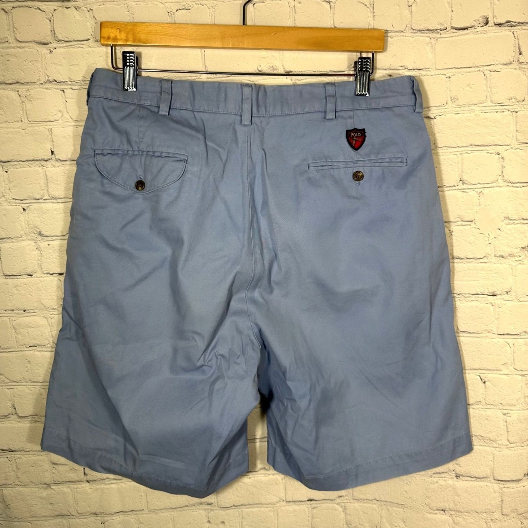 Polo Ralph Lauren Polo Golf Ralph Lauren Mens 34 Blue Classic Pleated Cotton Twill Shorts 9" Inseam Chino Pocketed Size US S / EU 44-46 / 1 - 4 Thumbnail