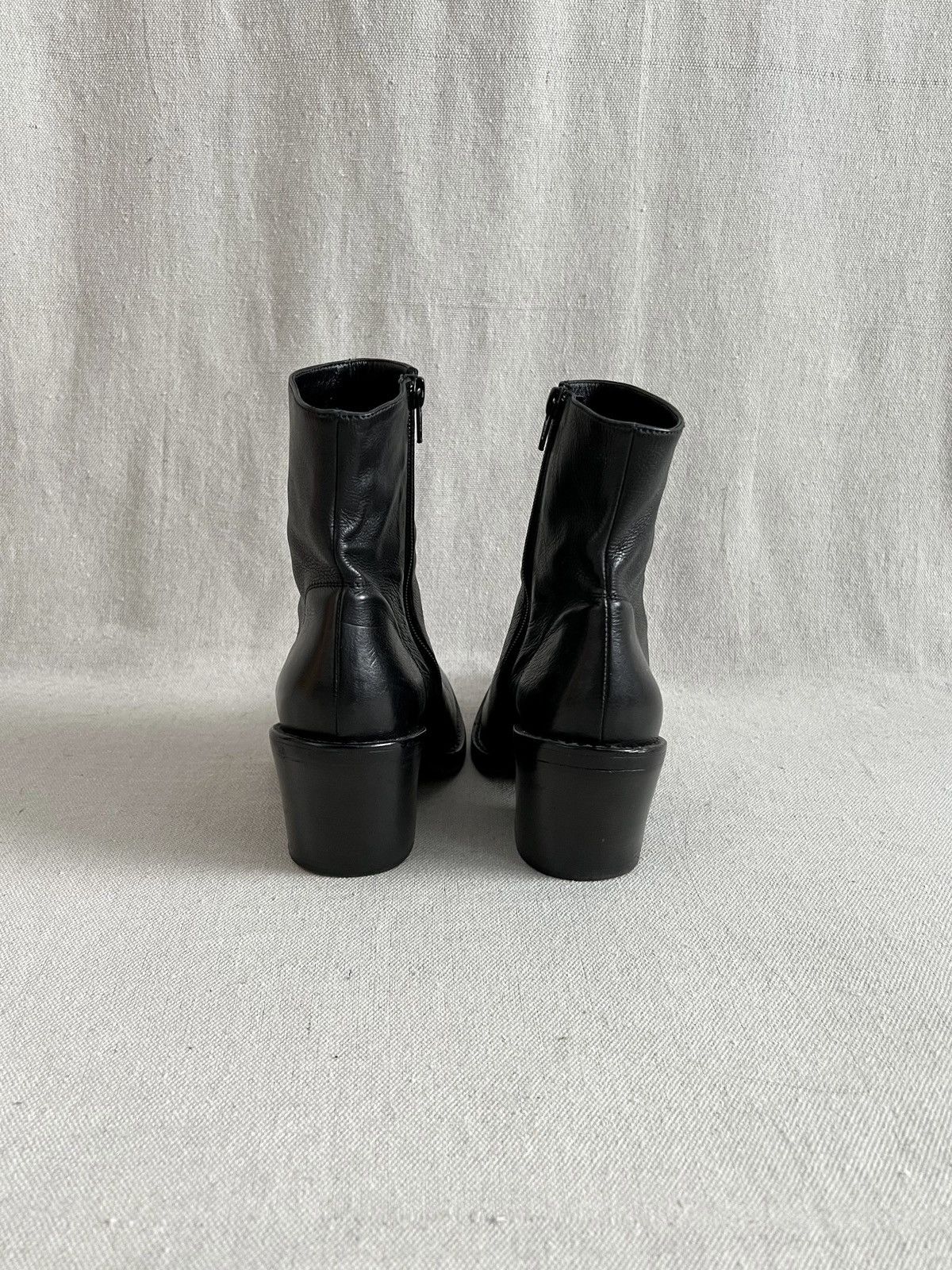 Ann Demeulemeester Ann Demeulemeester Baby Calf Cuban Heel Leather Ankle Boots Size US 9 / IT 39 - 5 Thumbnail